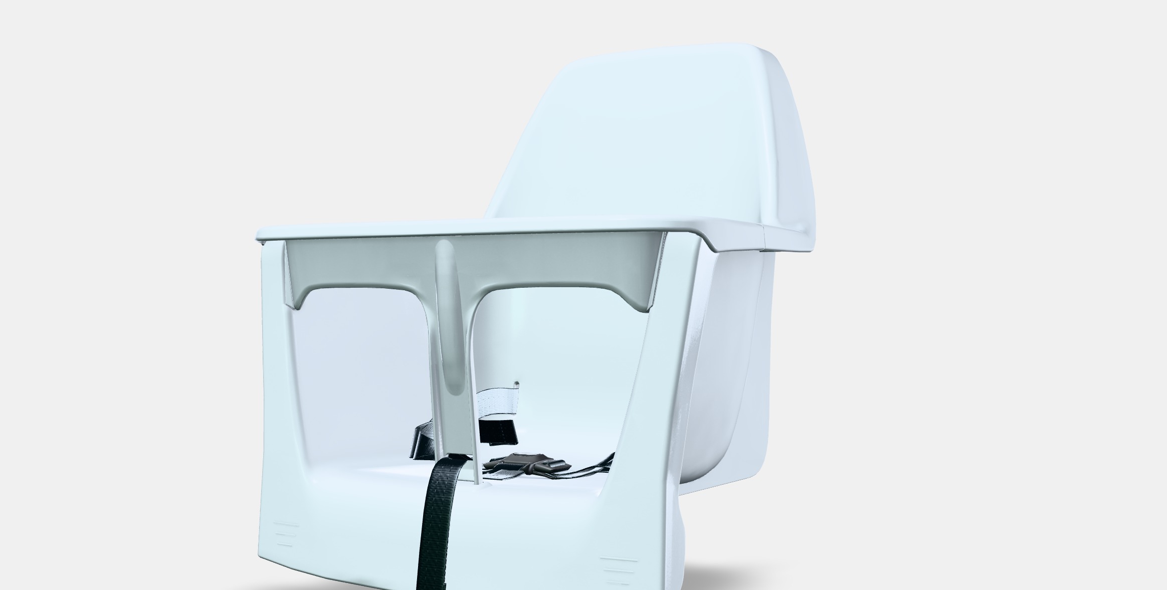 LANGUR Seat shell for highchair Low-poly 3D model_13