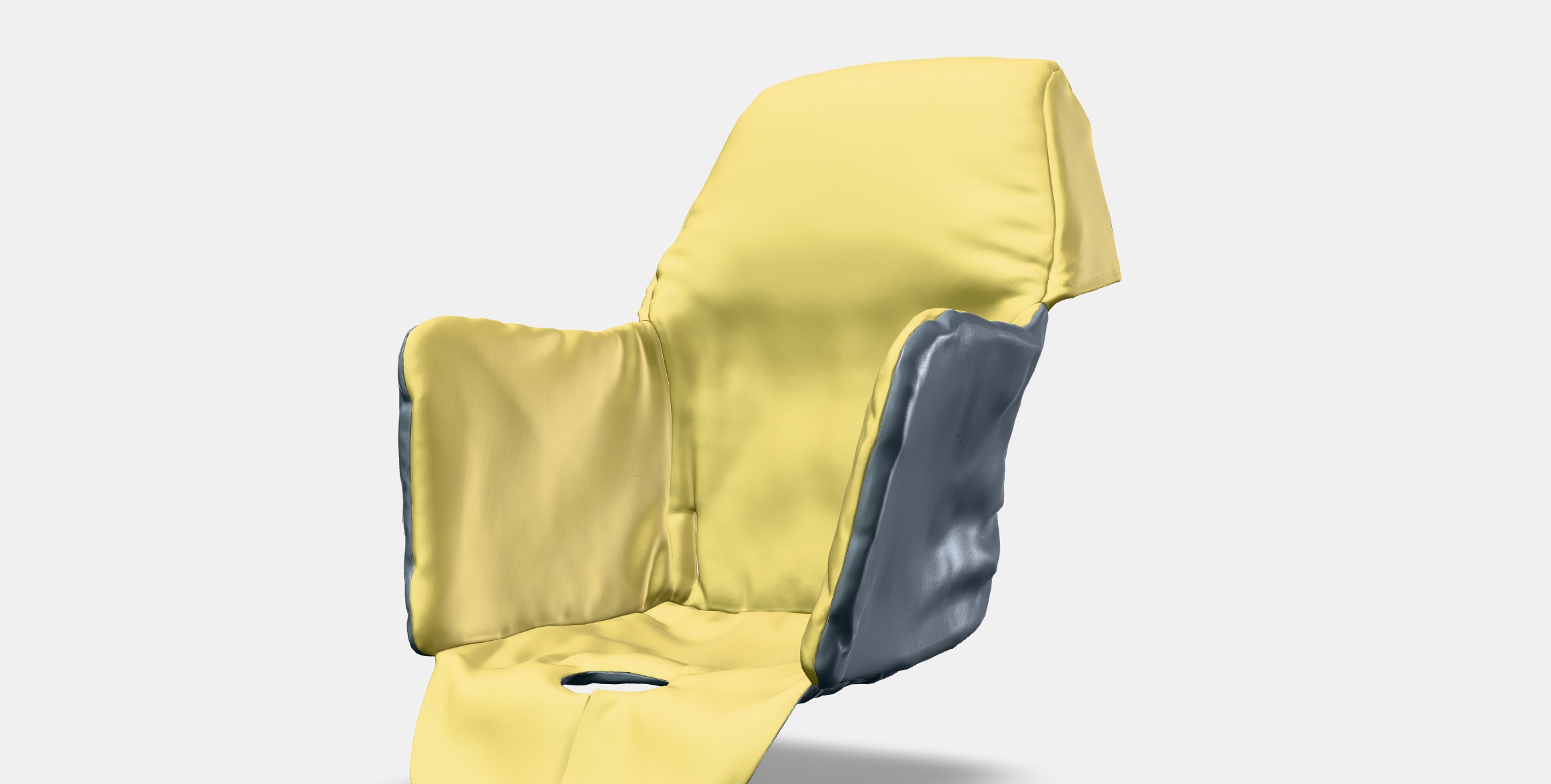 LANGUR Padded seat cover for highchair Low-poly 3D model_13