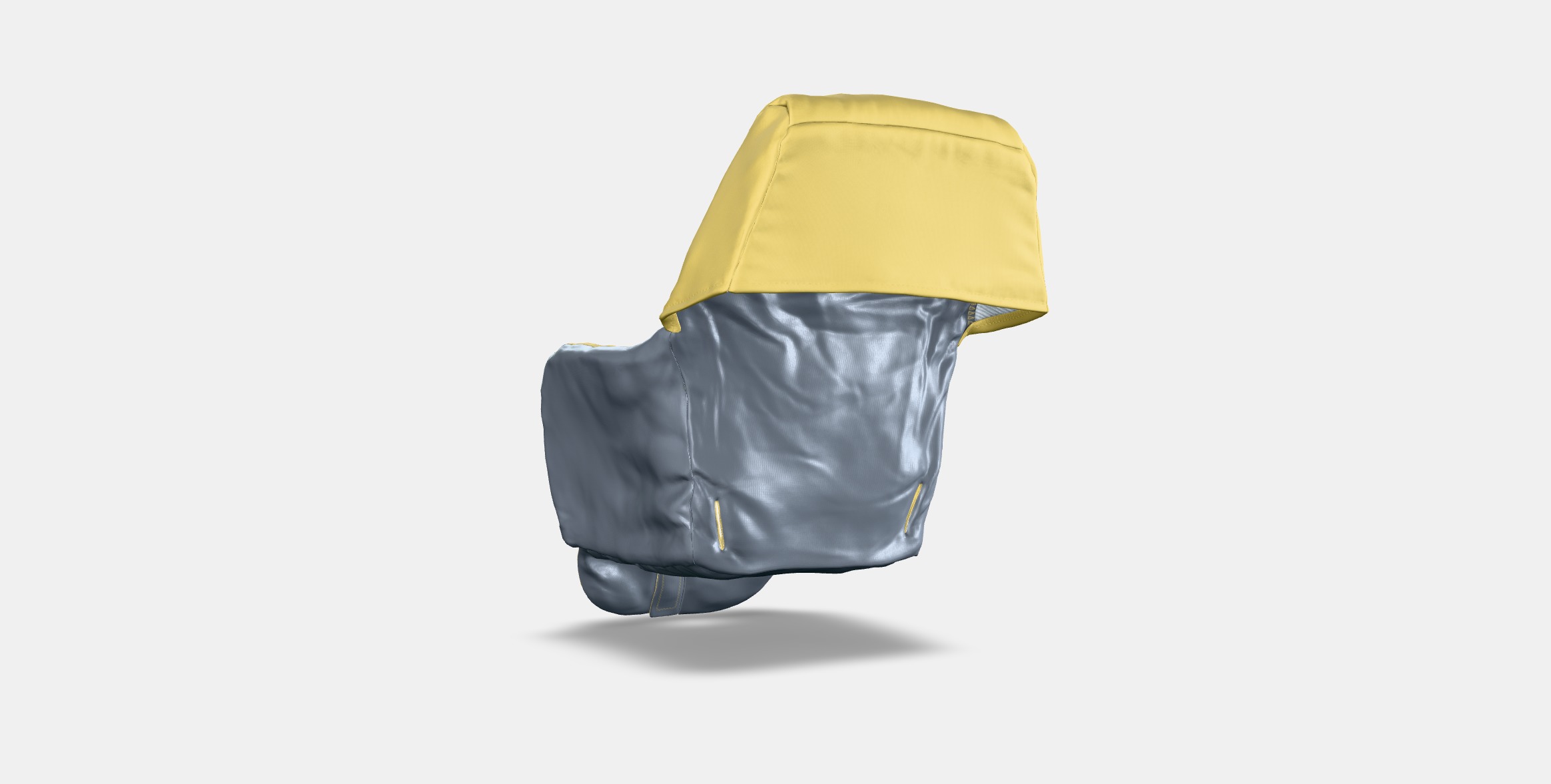LANGUR Padded seat cover for highchair Low-poly 3D model_16
