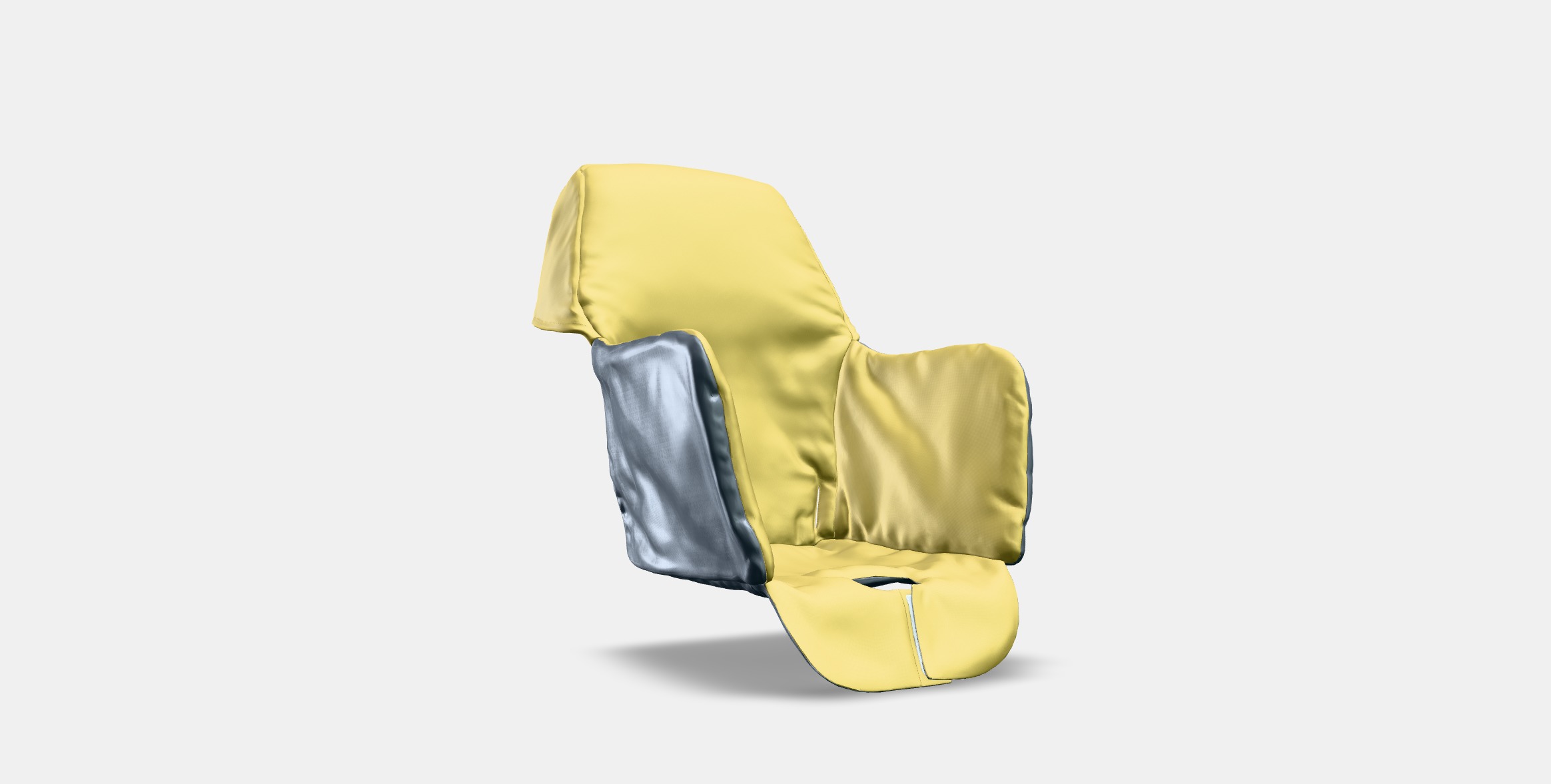 LANGUR Padded seat cover for highchair Low-poly 3D model_4