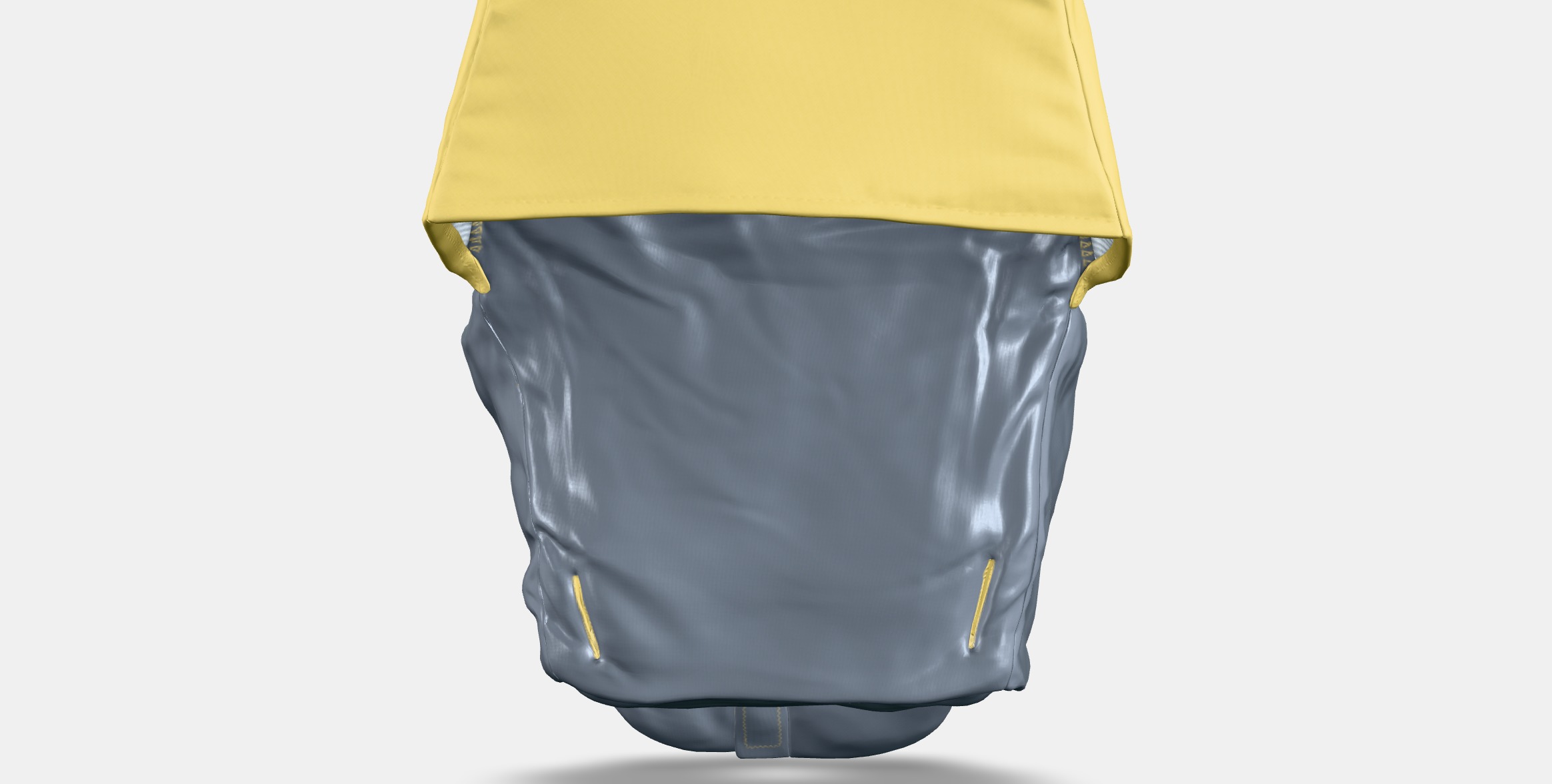 LANGUR Padded seat cover for highchair Low-poly 3D model_15