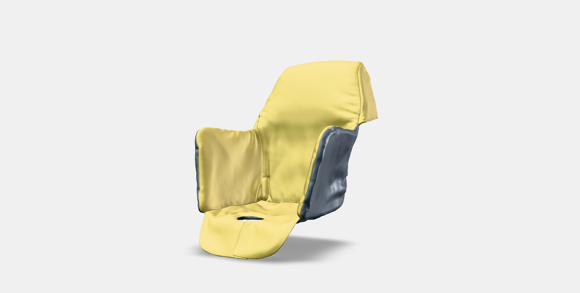 LANGUR Padded seat cover for highchair Low-poly 3D model_11