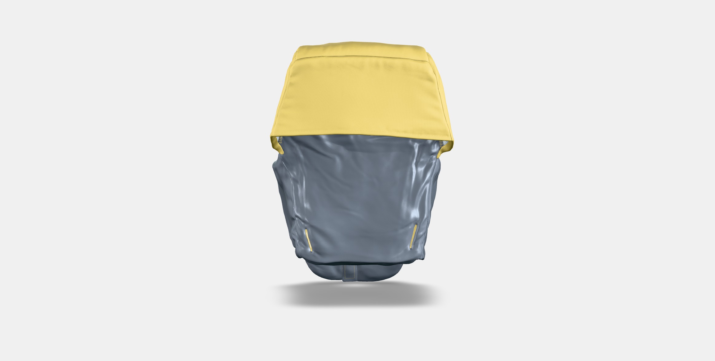 LANGUR Padded seat cover for highchair Low-poly 3D model_14