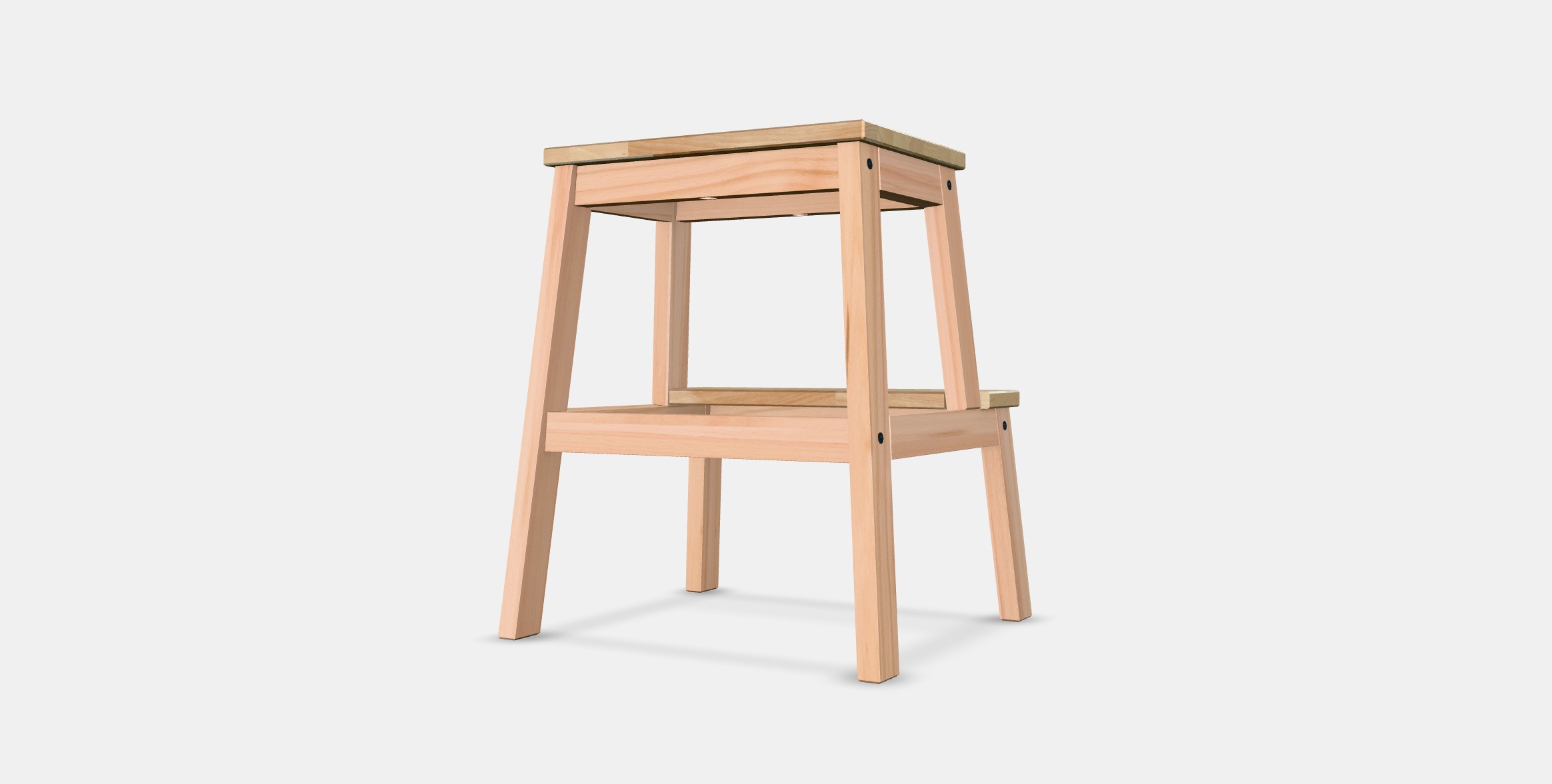 BEKVAM Step stool 3 Low-poly 3D model_6