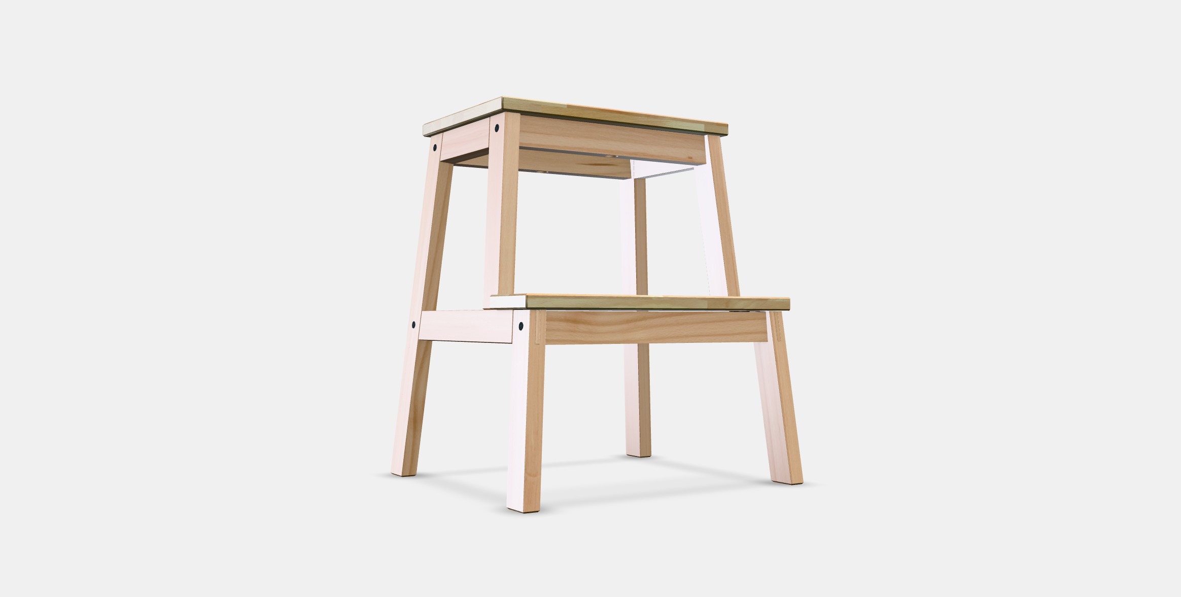 BEKVAM Step stool 3 Low-poly 3D model_2