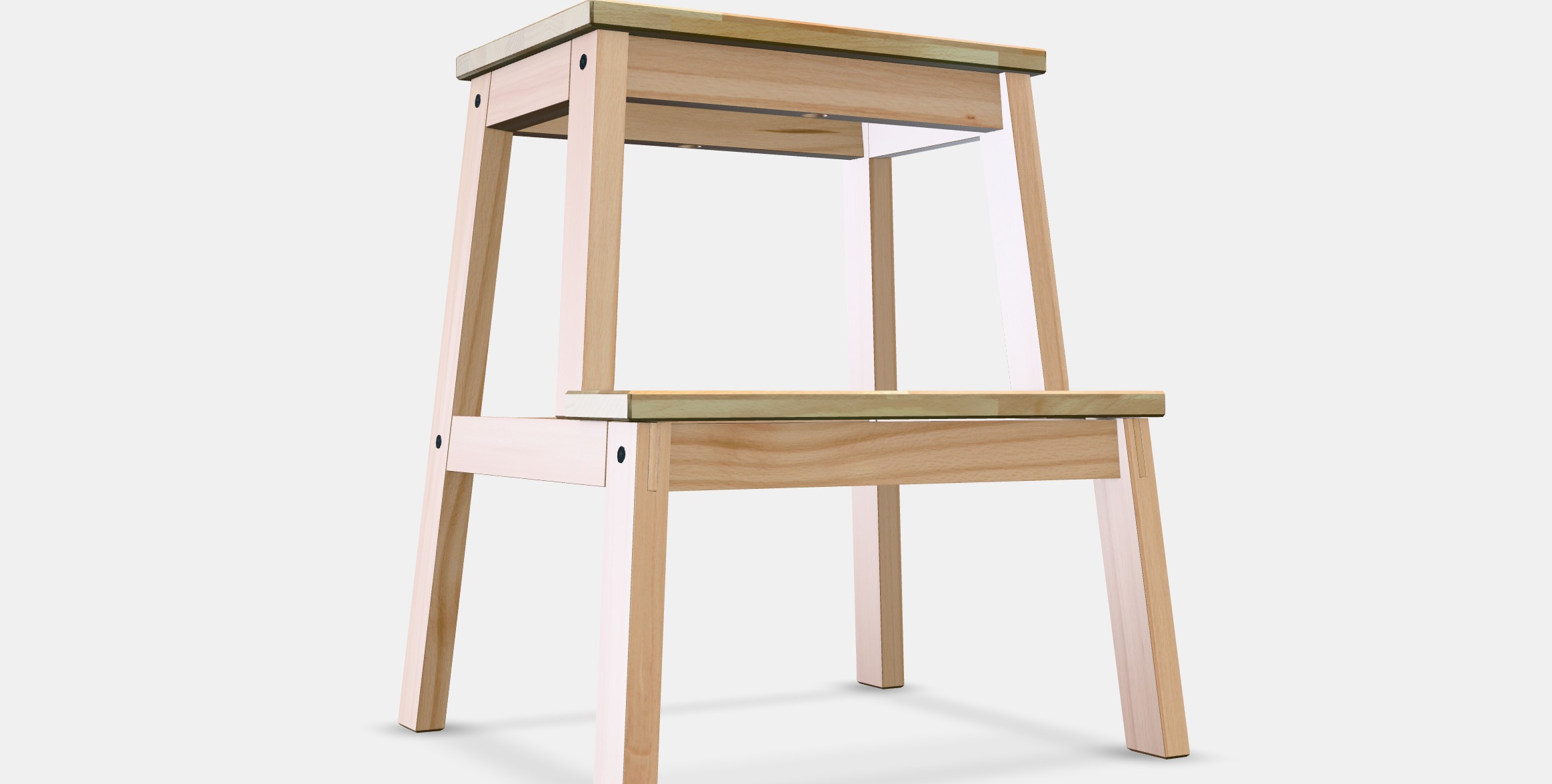 BEKVAM Step stool 3 Low-poly 3D model_9