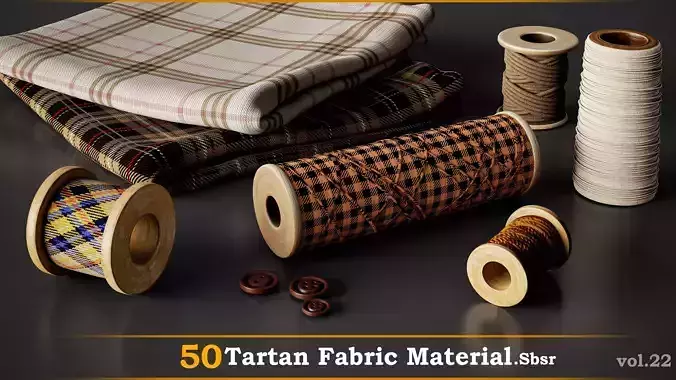 Tartan Fabric Material-vol-22 Texture