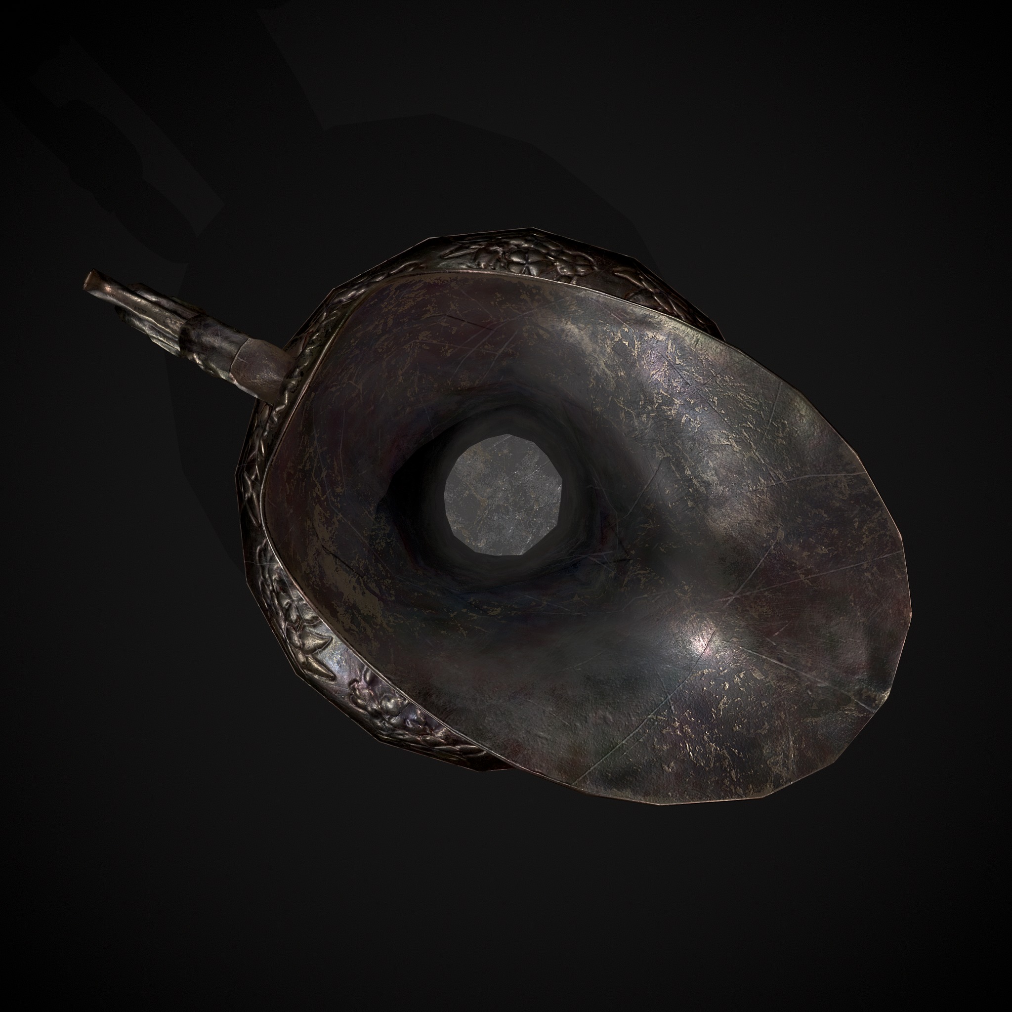 Ornate Wine Decanter Low-poly 3D model_13