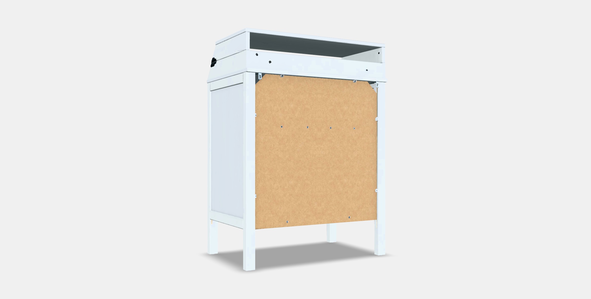 SUNDVIK Changing table-chest of drawers Low-poly 3D model_16