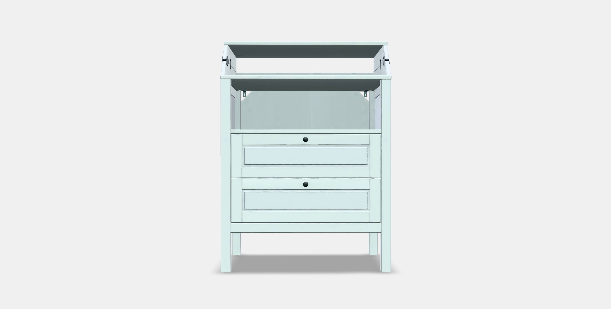 SUNDVIK Changing table-chest of drawers Low-poly 3D model_10