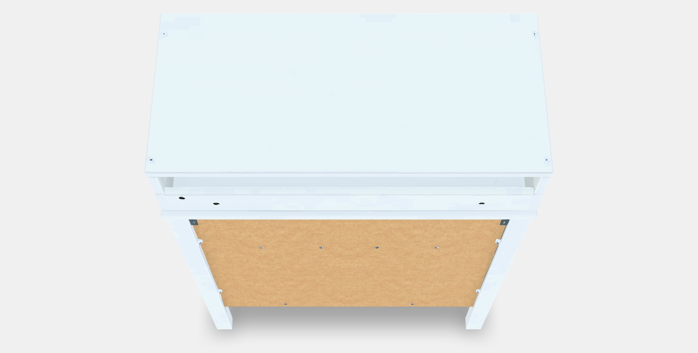 SUNDVIK Changing table-chest of drawers Low-poly 3D model_4