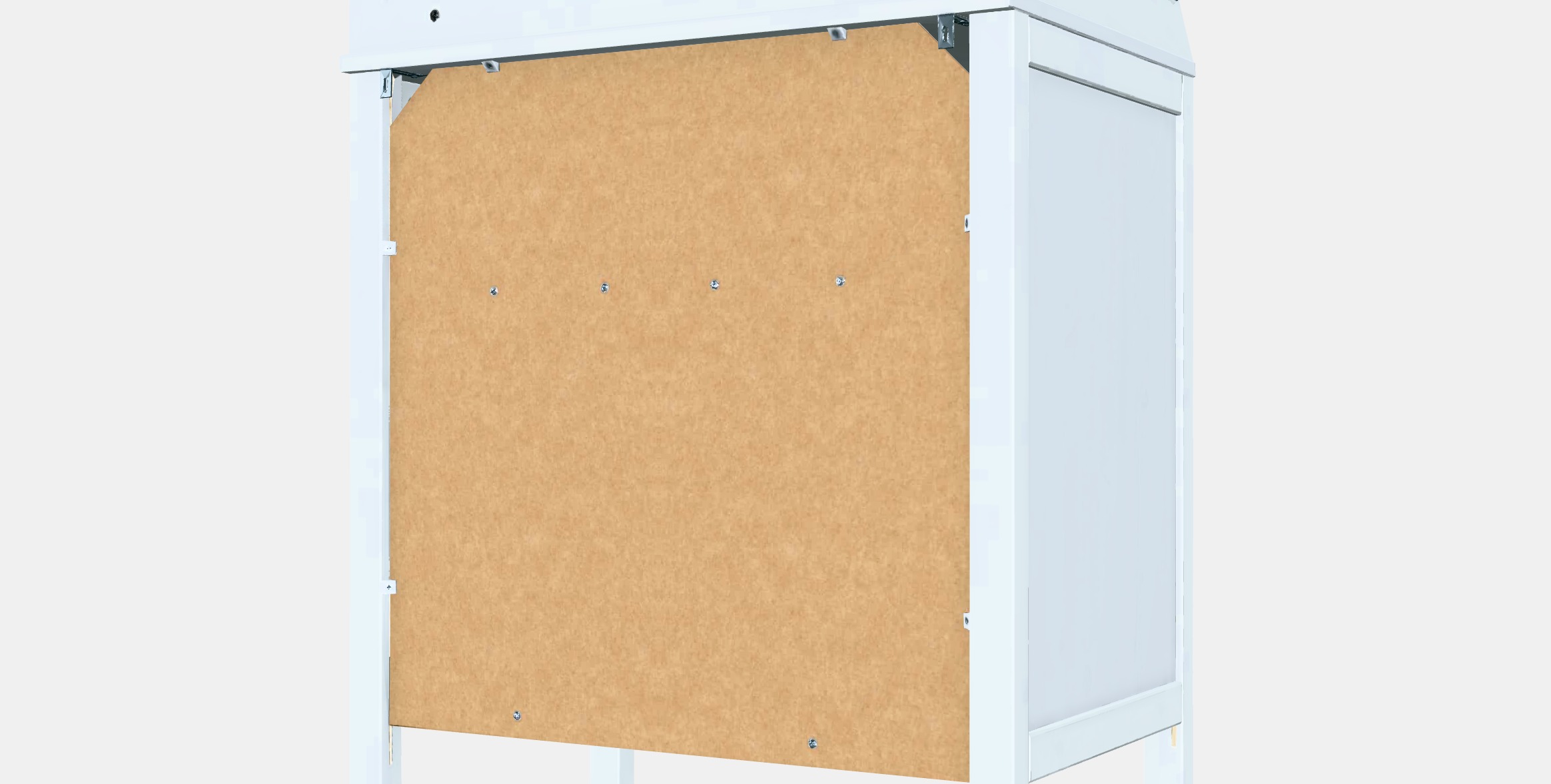 SUNDVIK Changing table-chest of drawers Low-poly 3D model_6