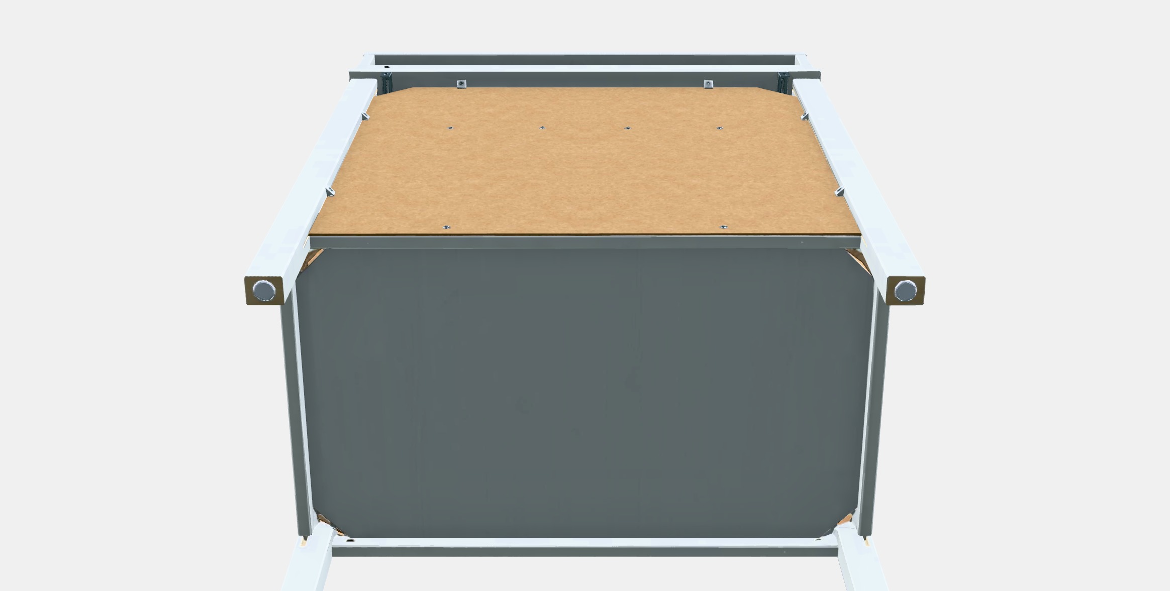 SUNDVIK Changing table-chest of drawers Low-poly 3D model_8