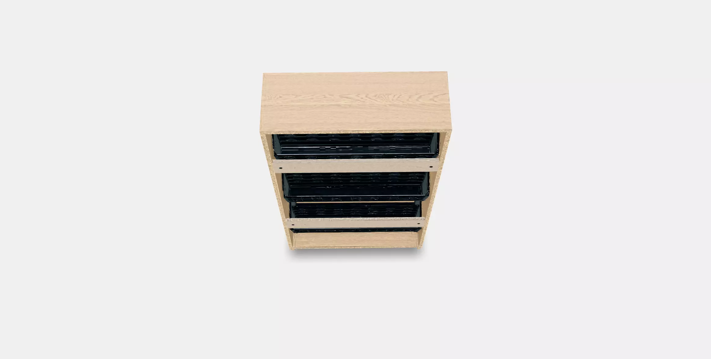 STALL Shoe cabinet with 3 compartments 1 Low-poly 3D model_0
