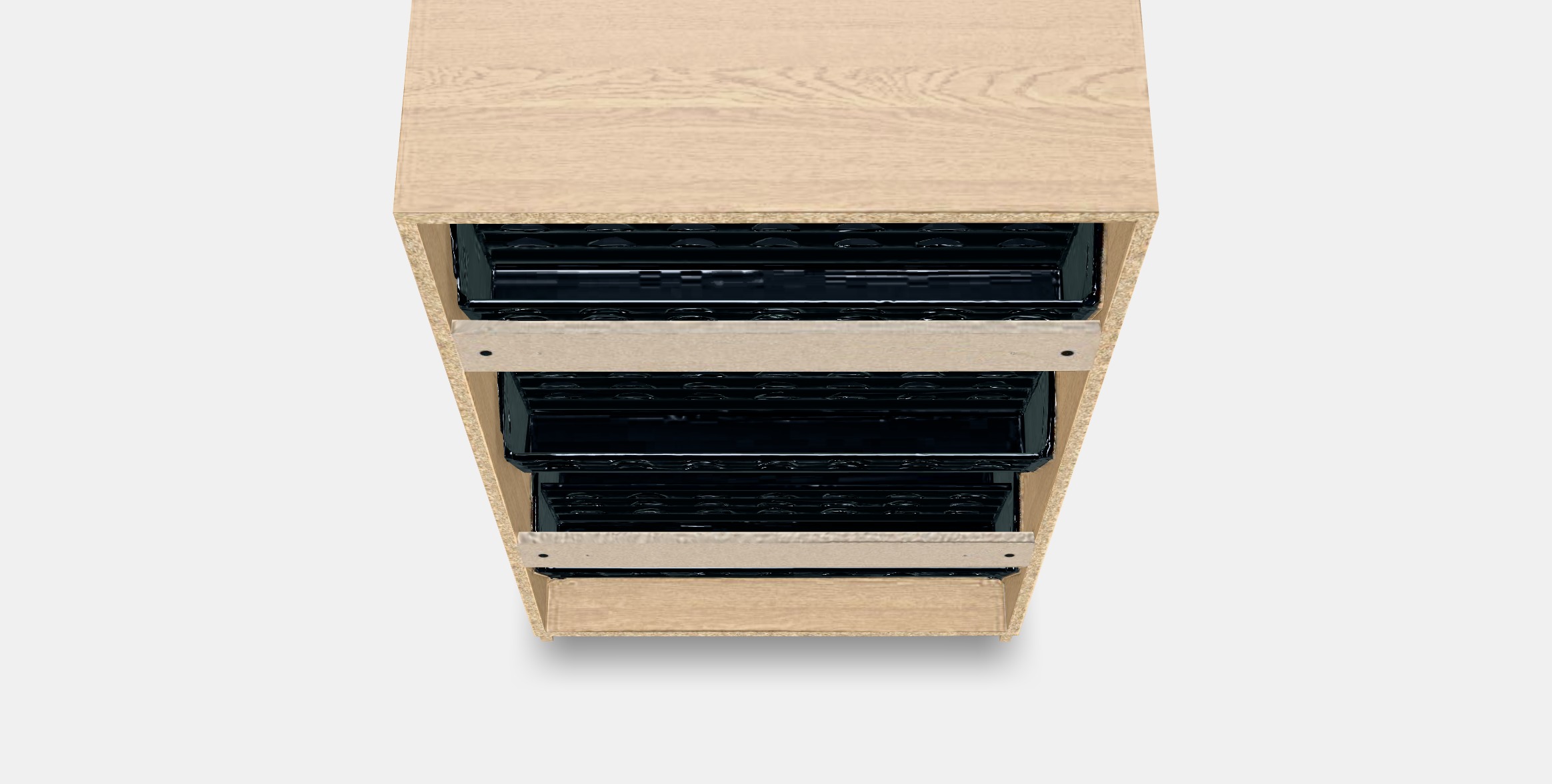 STALL Shoe cabinet with 3 compartments 1 Low-poly 3D model_7