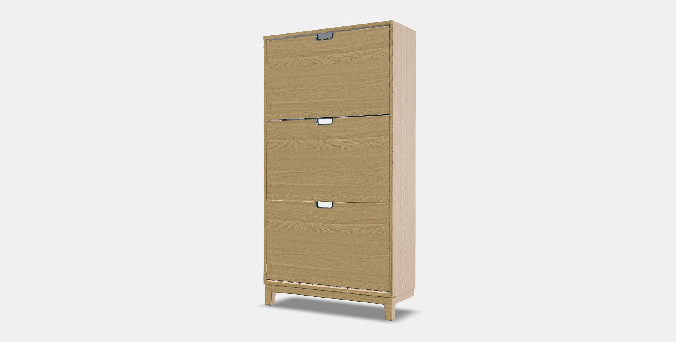 STALL Shoe cabinet with 3 compartments 1 Low-poly 3D model_12