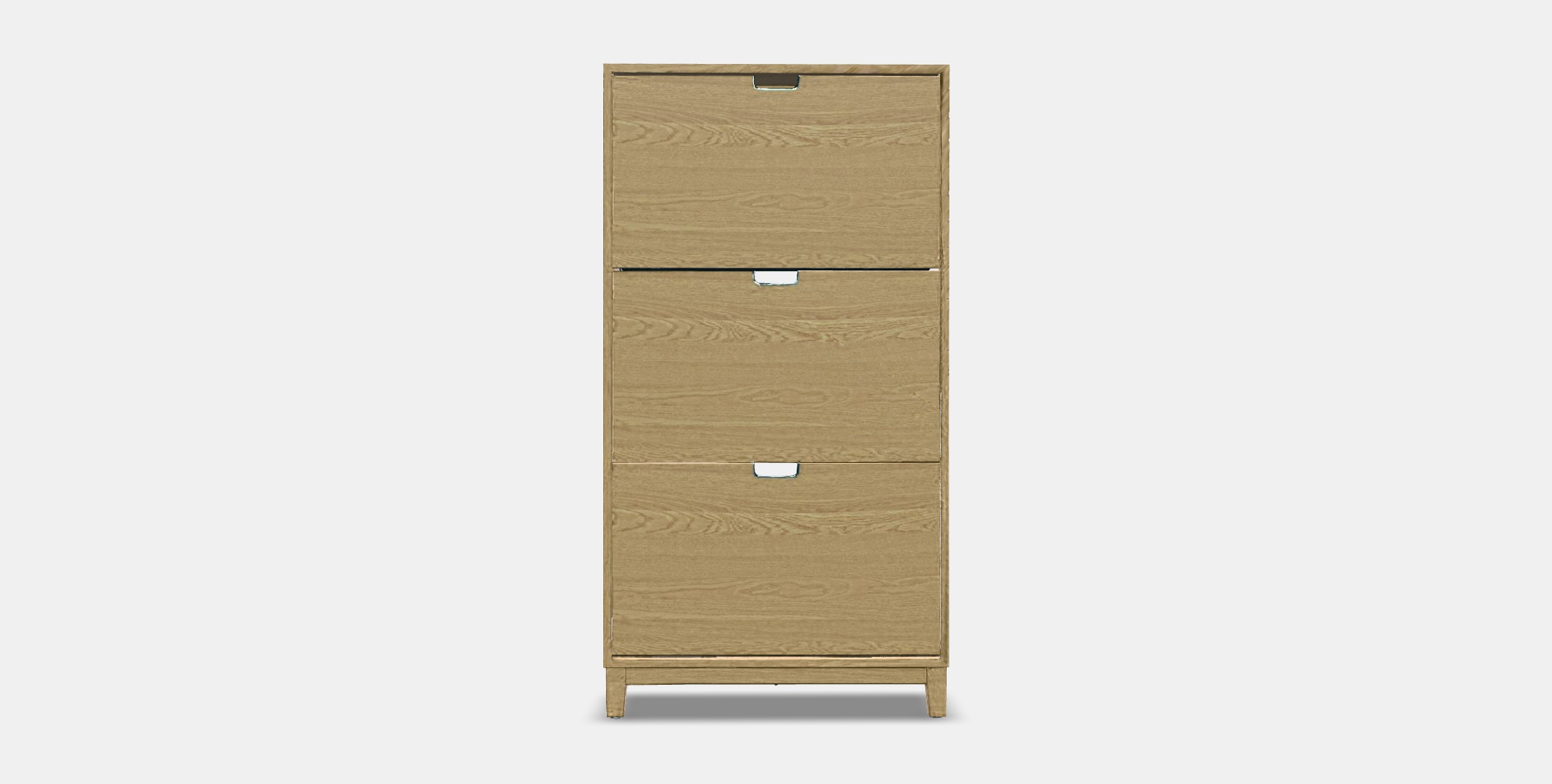 STALL Shoe cabinet with 3 compartments 1 Low-poly 3D model_10