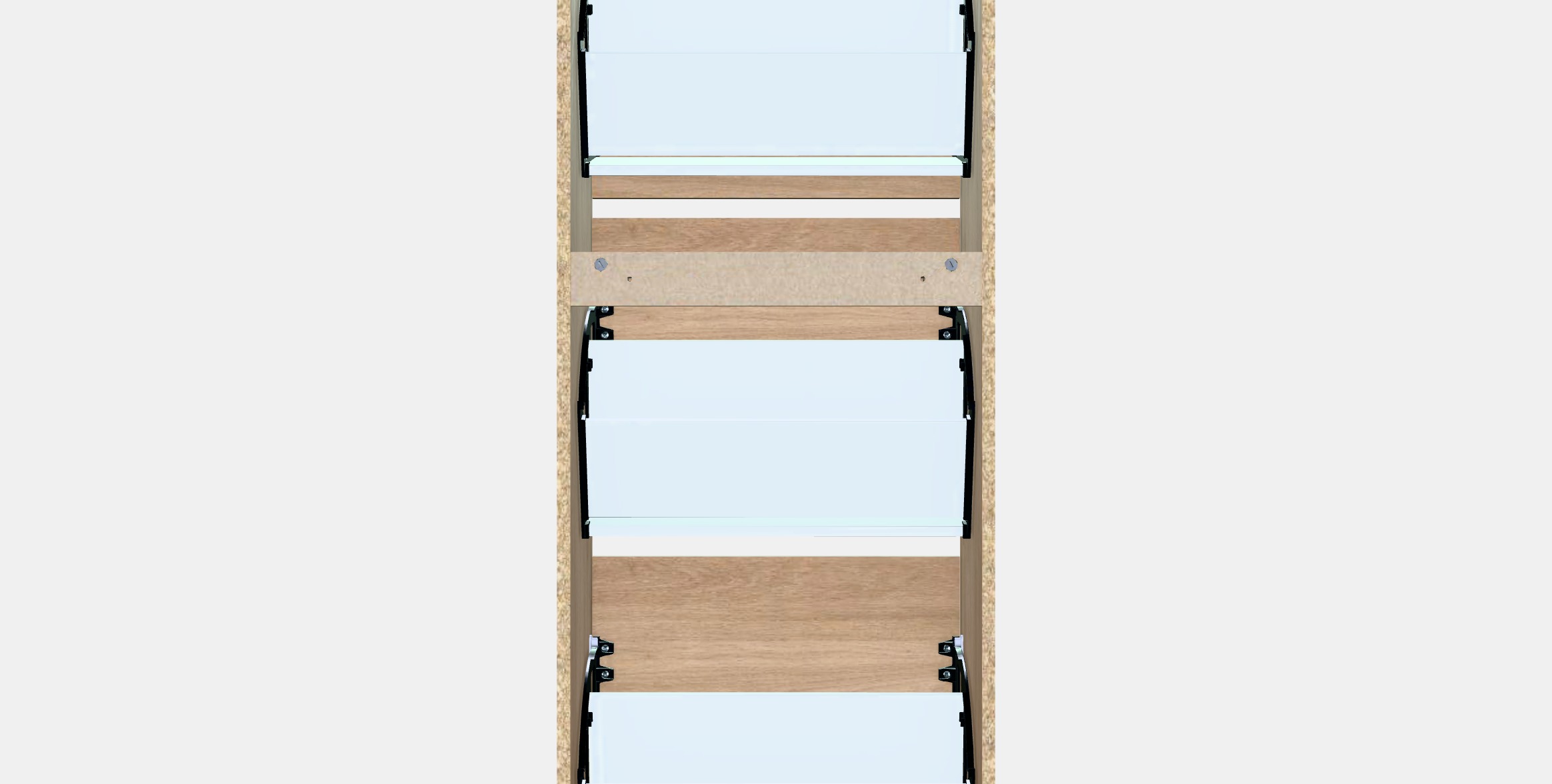 BISSA Shoe cabinet with 3 compartments 2 Low-poly 3D model_15