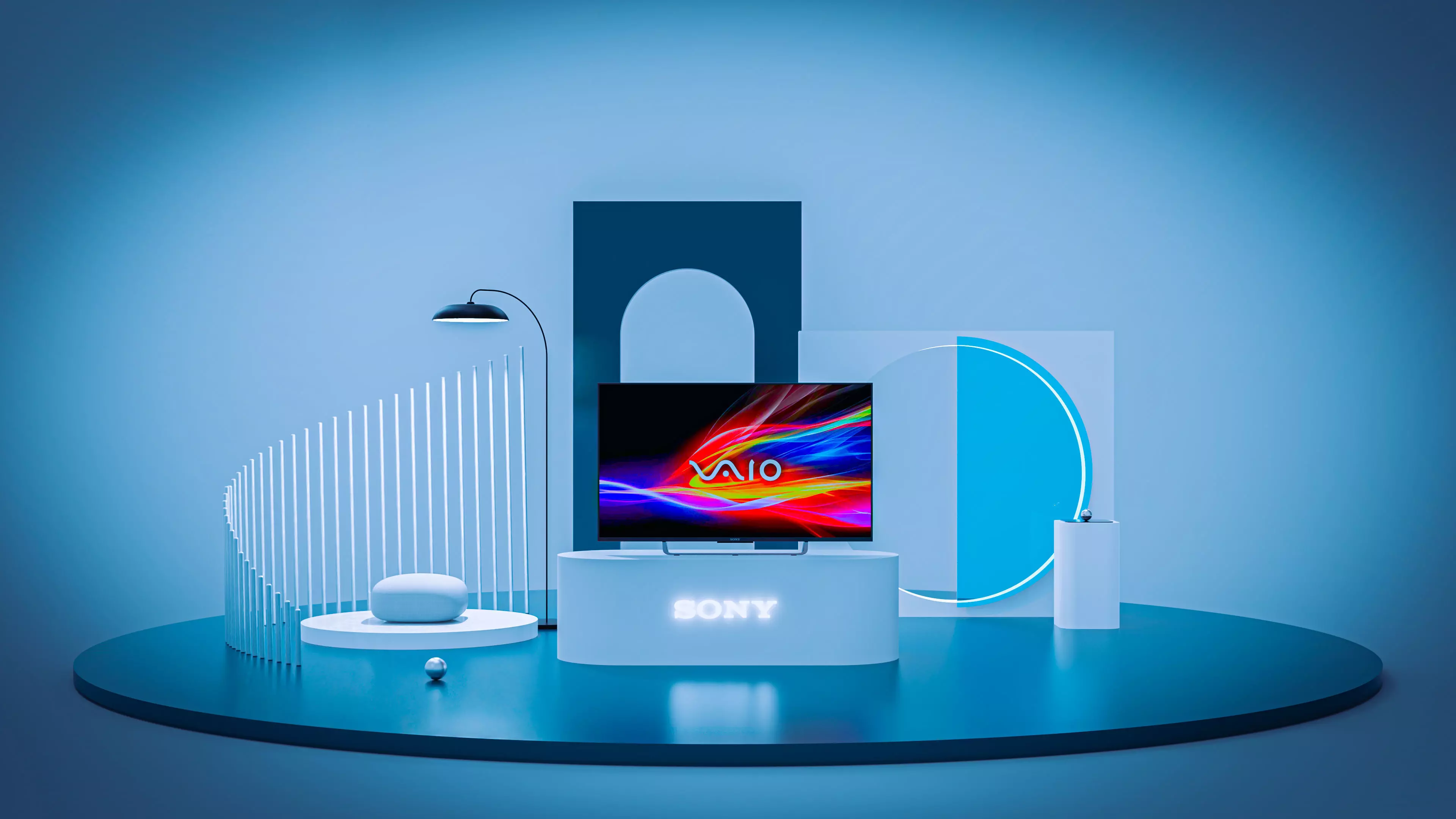 SONY Booth Free 3D model
