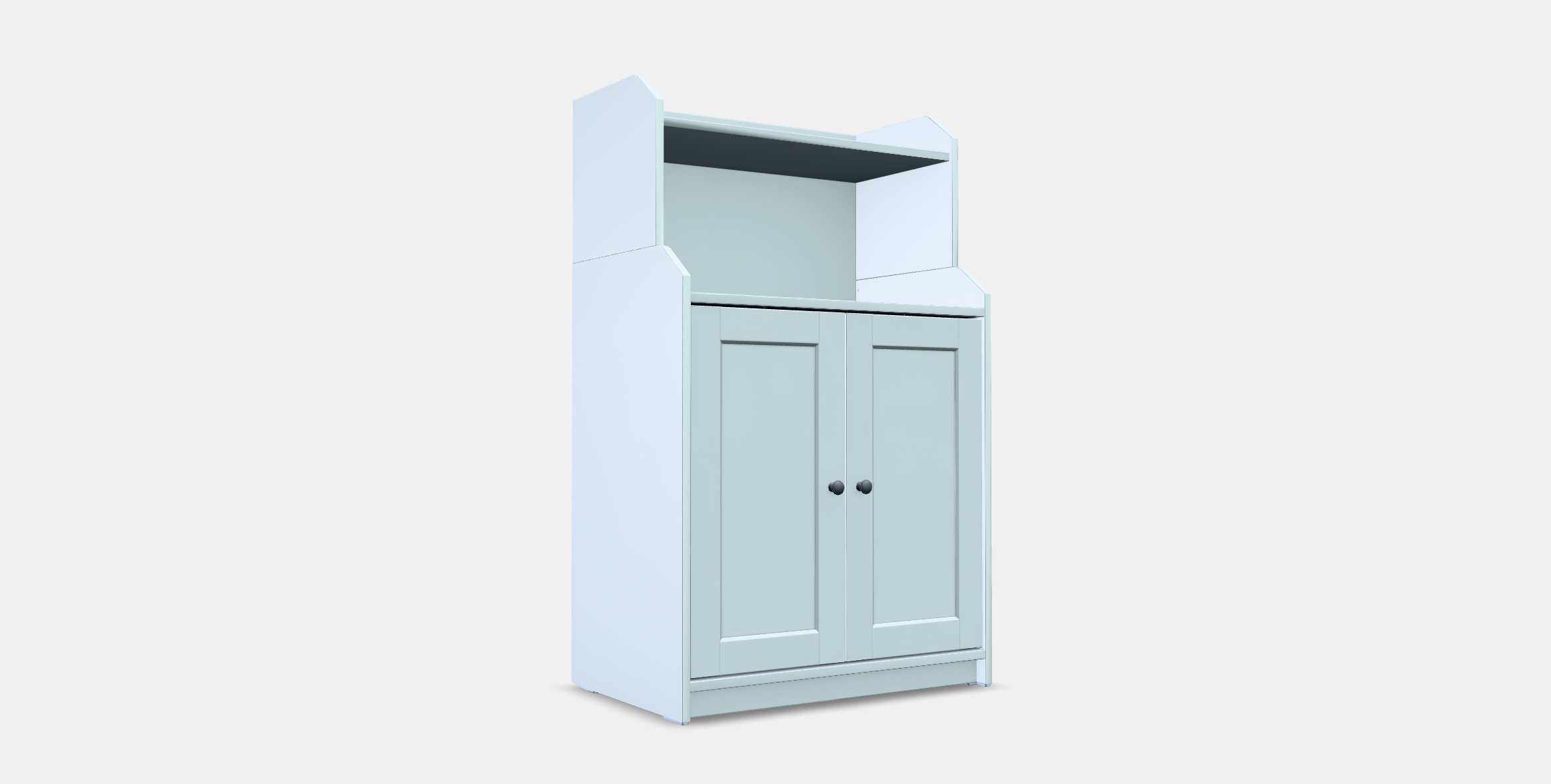 HAUGA Cabinet with 2 doors 1 Low-poly 3D model_2