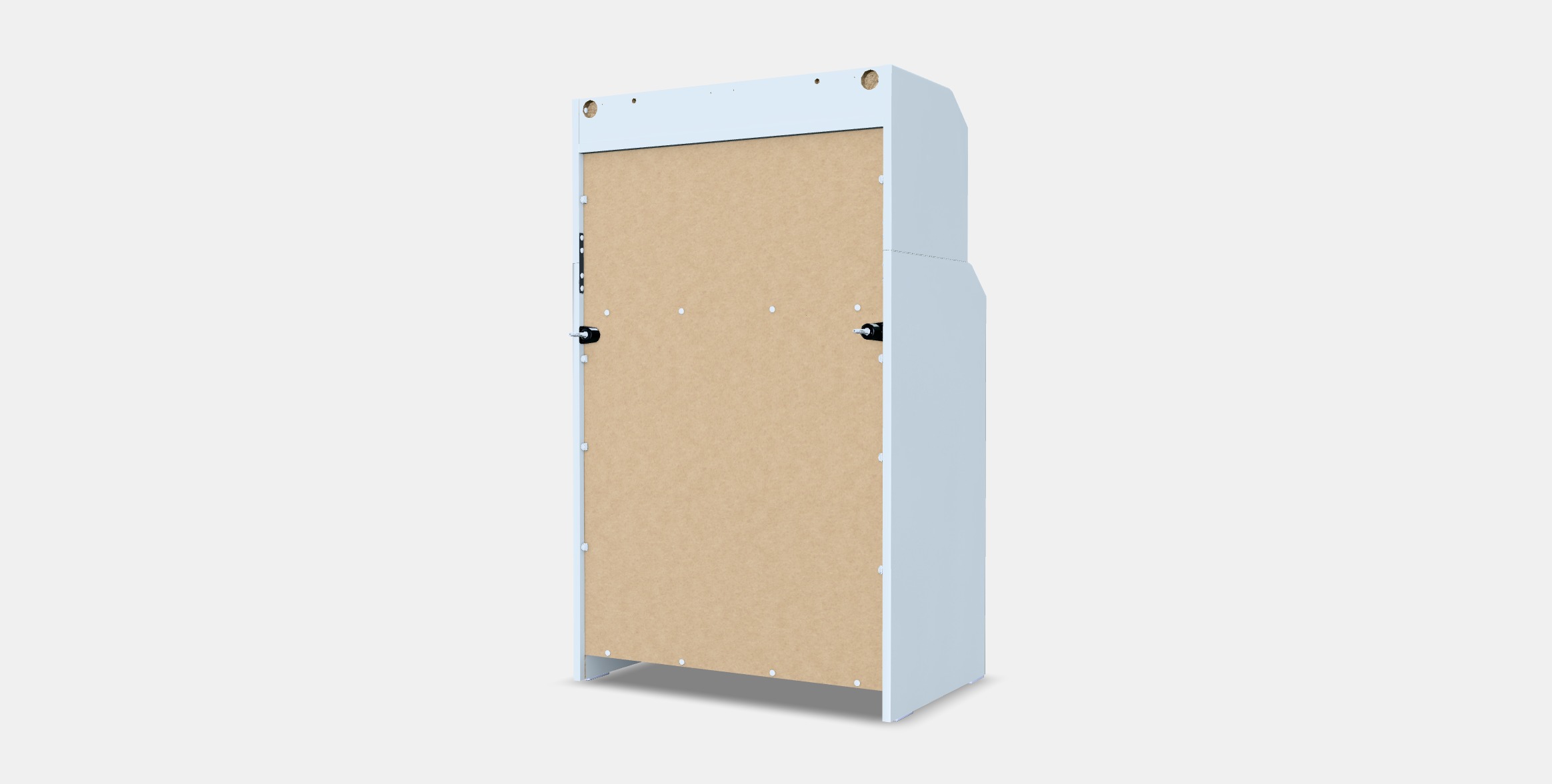HAUGA Cabinet with 2 doors 1 Low-poly 3D model_6