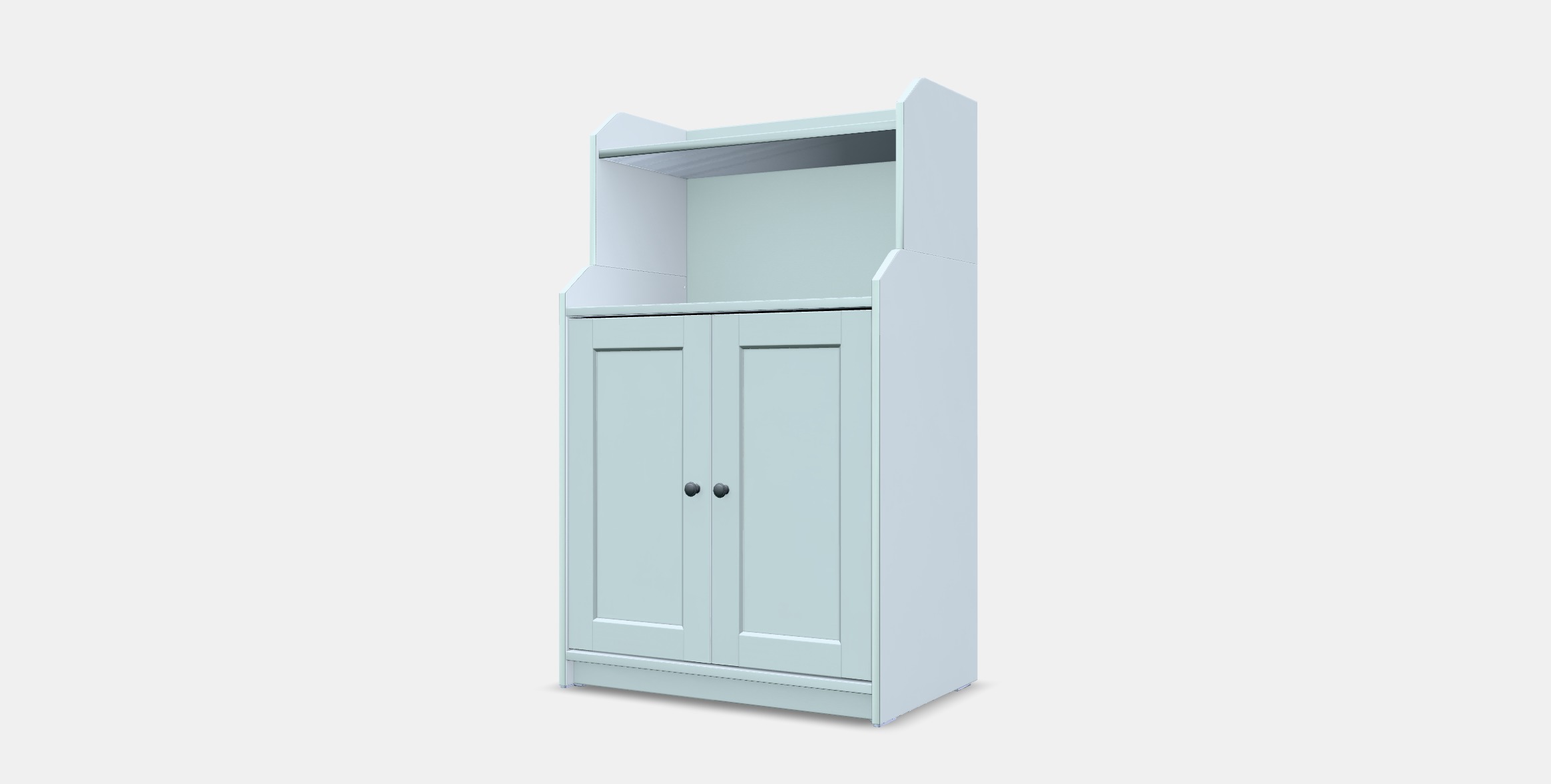 HAUGA Cabinet with 2 doors 1 Low-poly 3D model_12