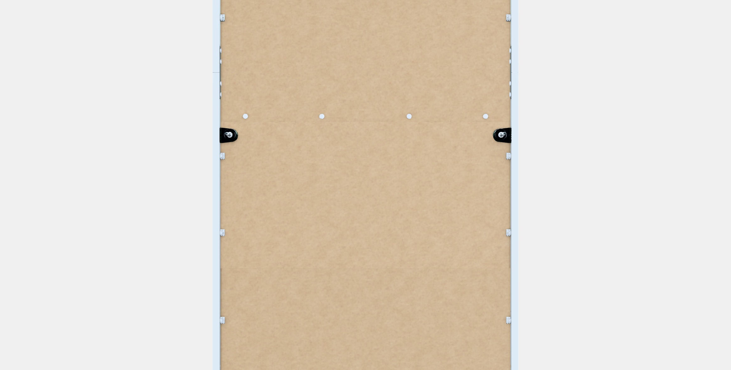 HAUGA Chest of 3 drawers with shelf Low-poly 3D model_15