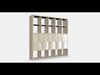 KALLAX Shelving unit with 10 inserts Low-poly 3D model_1