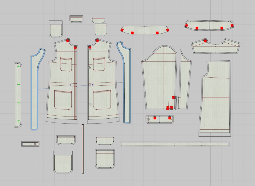 55 jacket pattern 3D print model_6