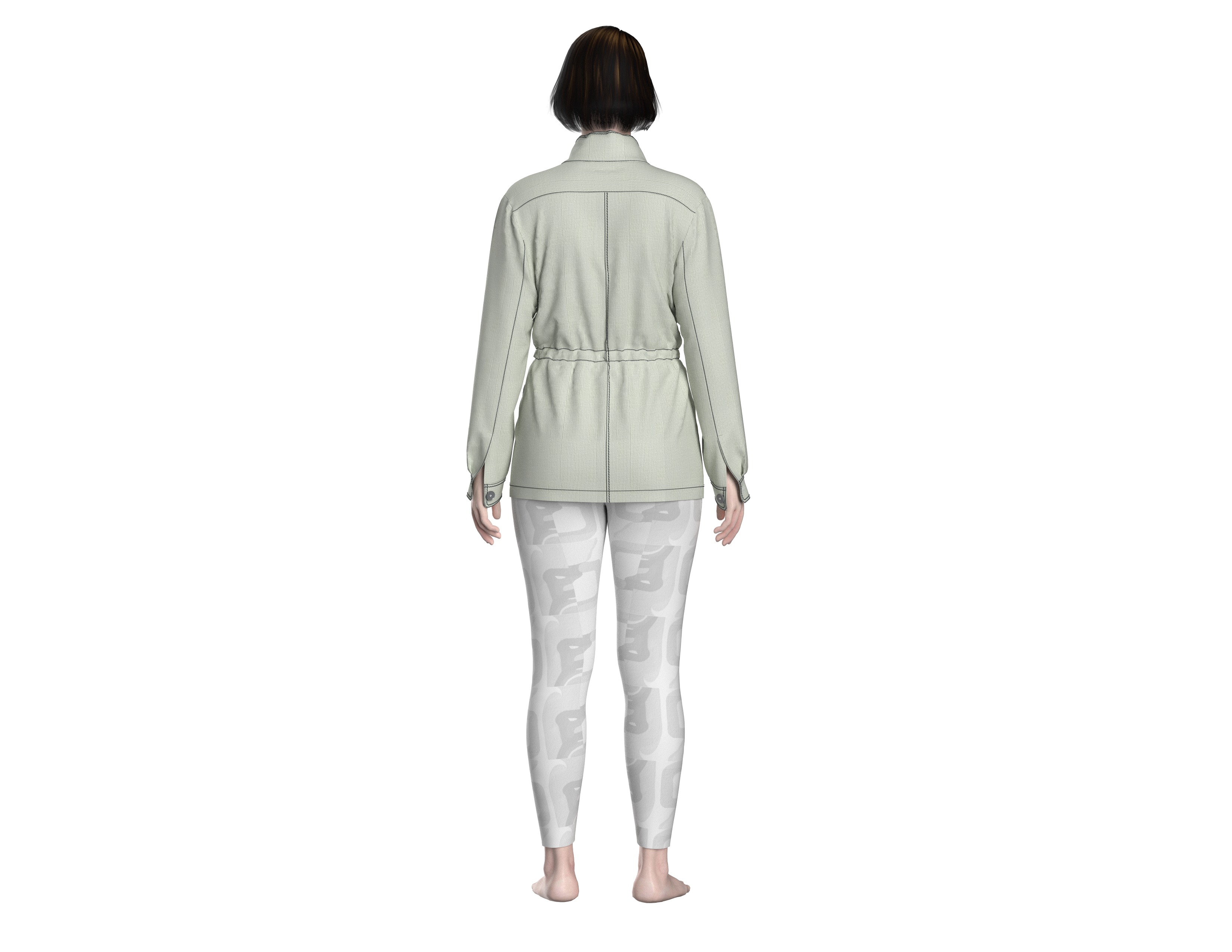 55 jacket pattern 3D print model_2