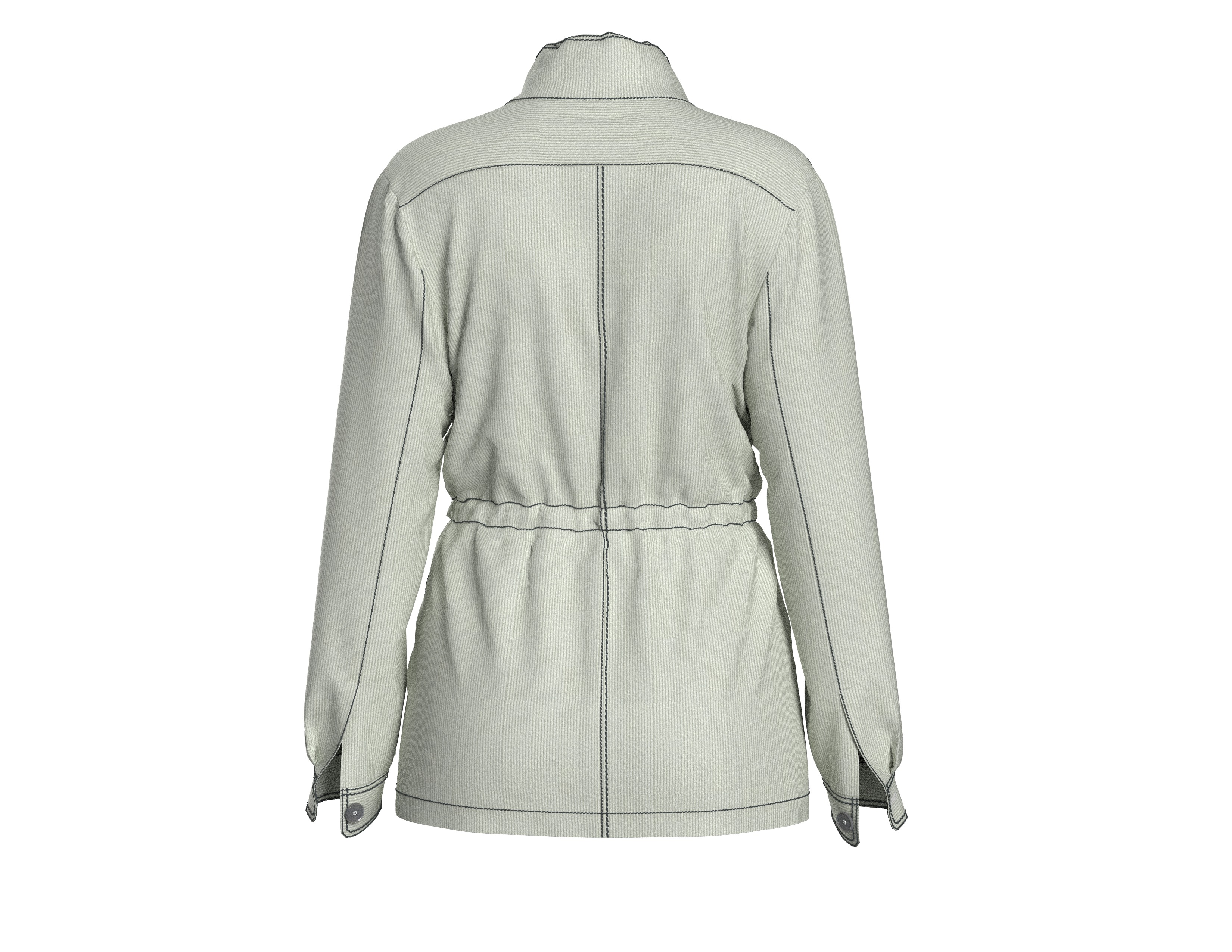 55 jacket pattern 3D print model_5