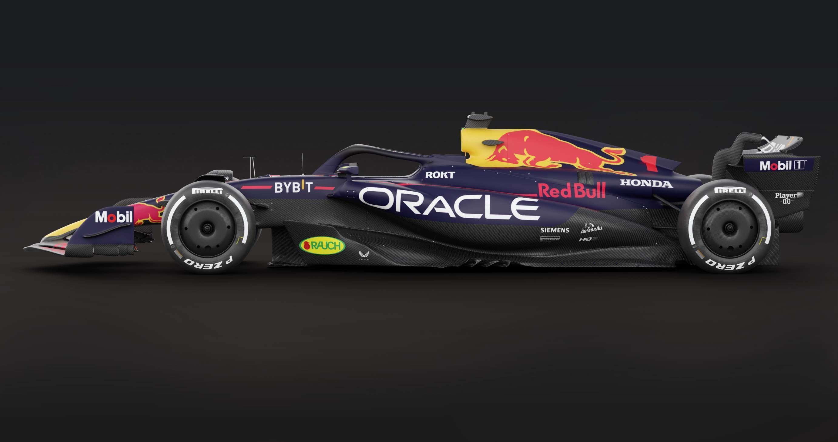 F1 Red Bull RB19 3D model_4