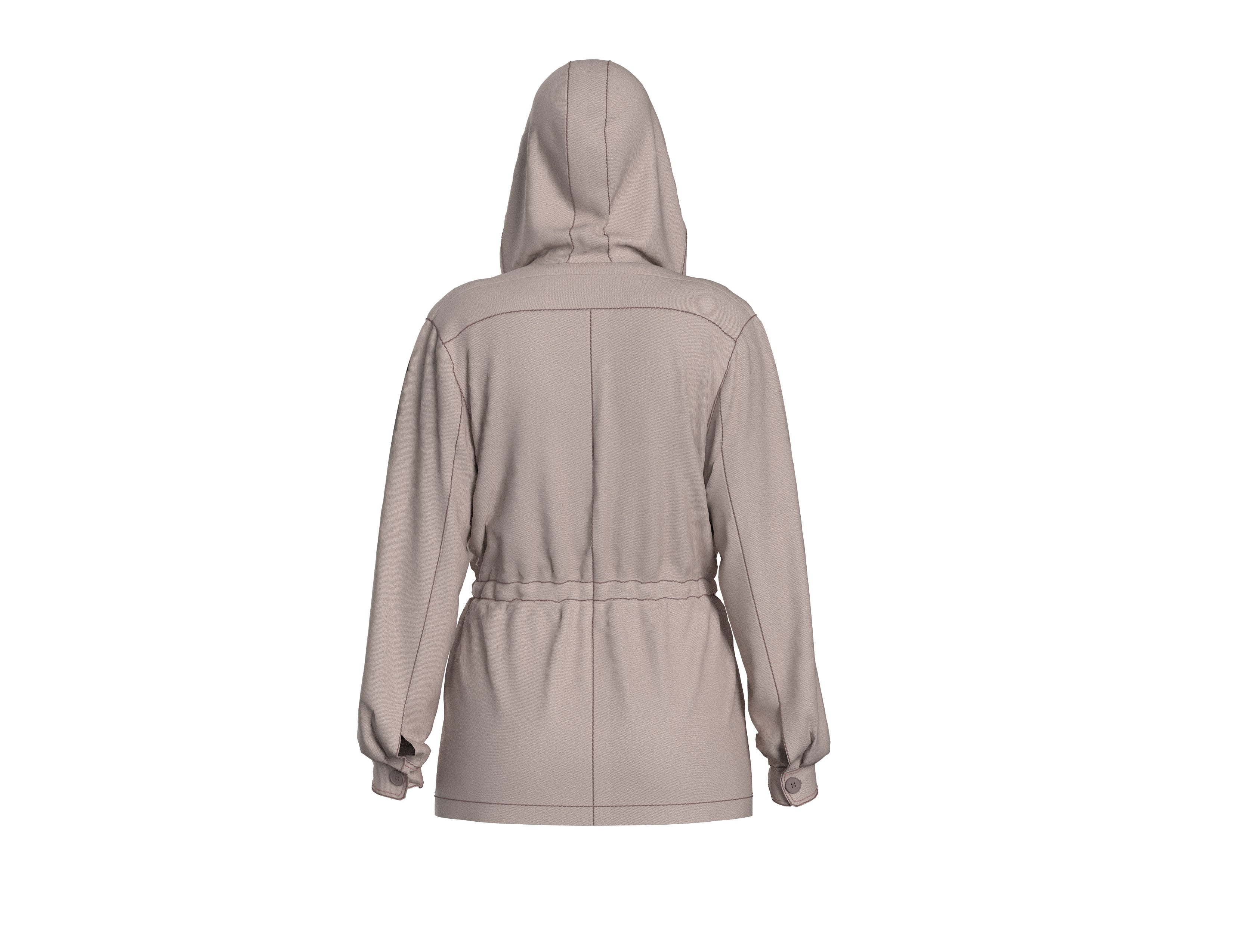 57 hoodie jacket pattern 3D print model_5