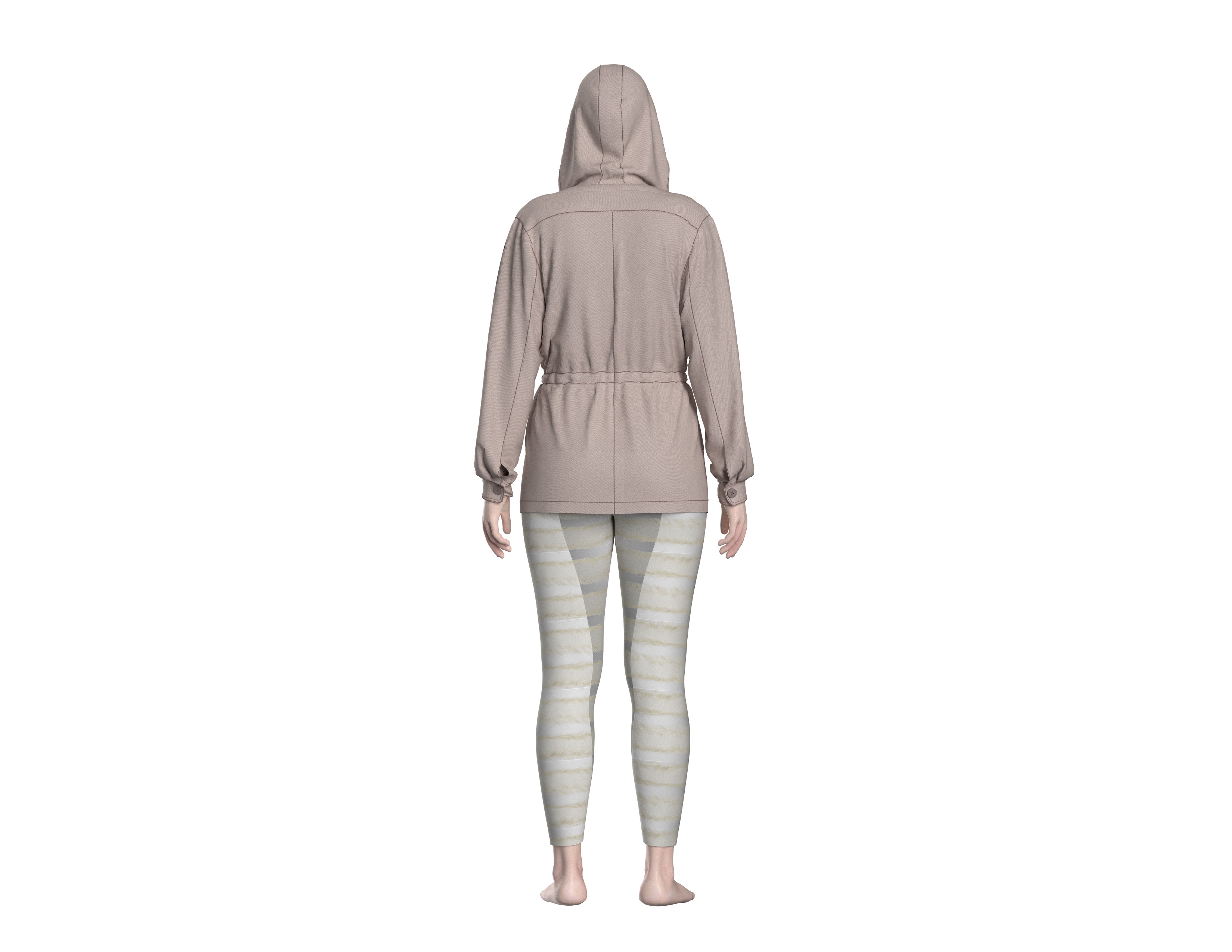 57 hoodie jacket pattern 3D print model_2