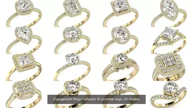 Engagement Rings Collection 91 printable rings