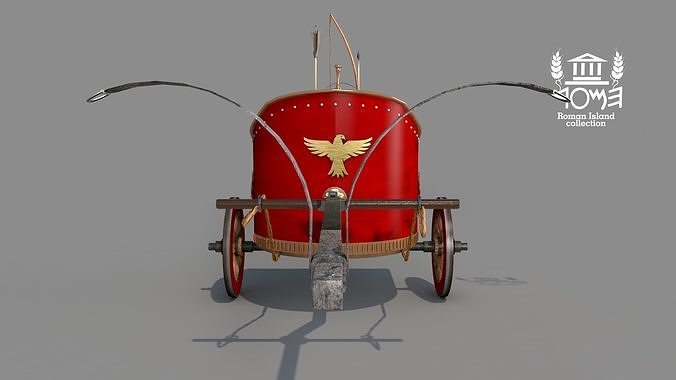 Roman Island Chariot Biga 3D model