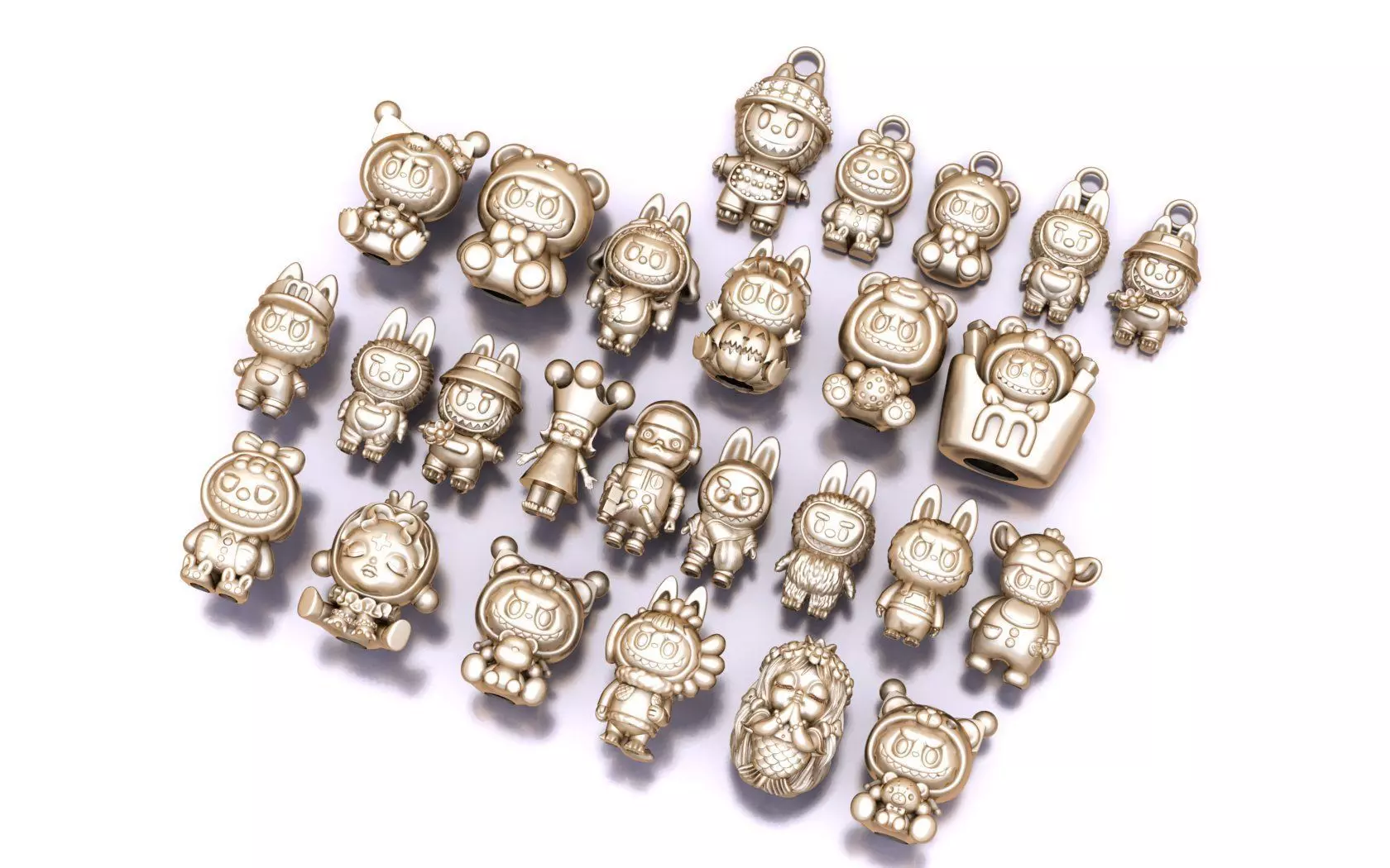 Combo Labubu Toy labubu 3D print model