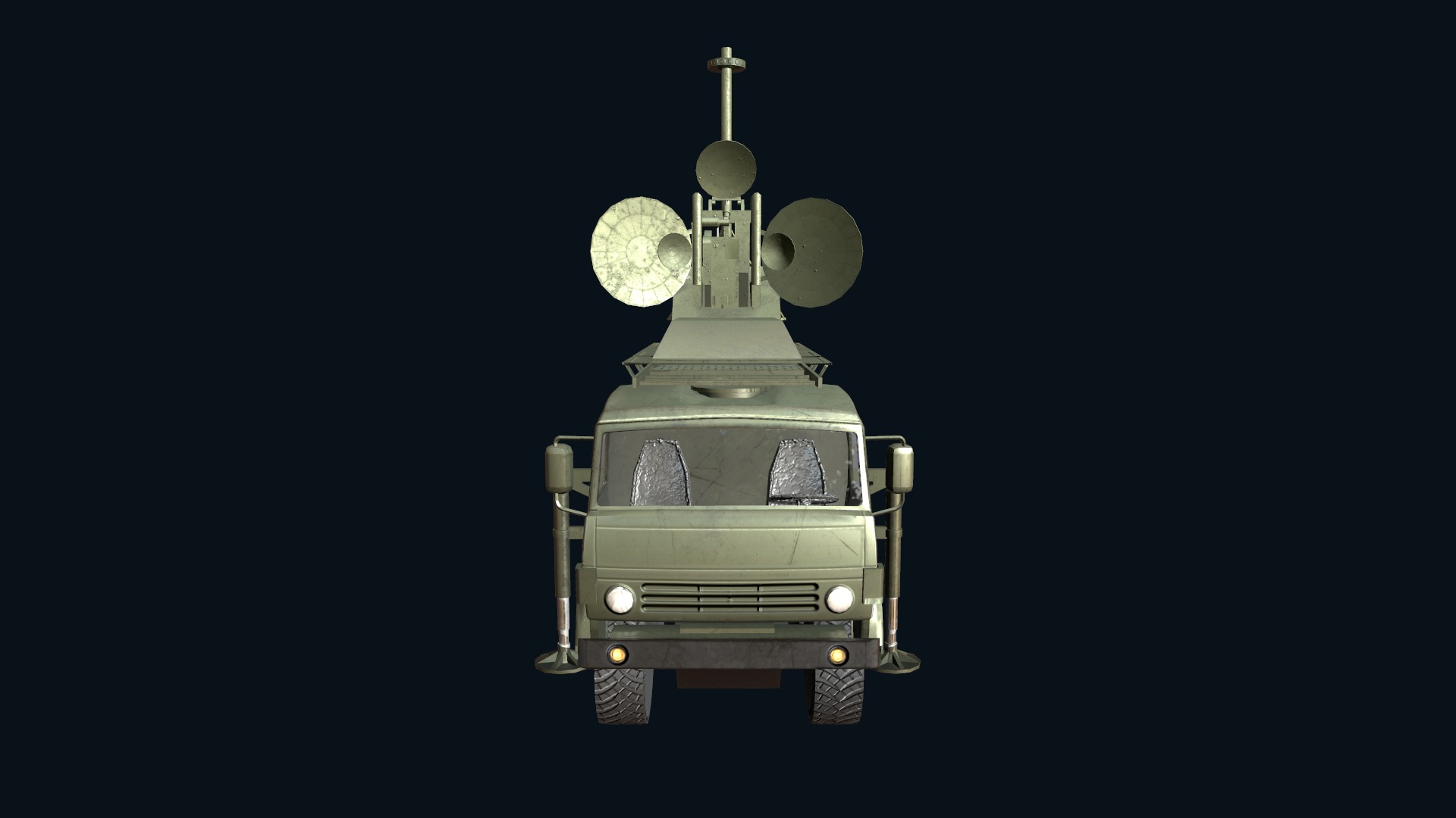 Asset - Army - Krasukha 4 EW System - 01 3D Model Realistic Low-poly 3D model_7
