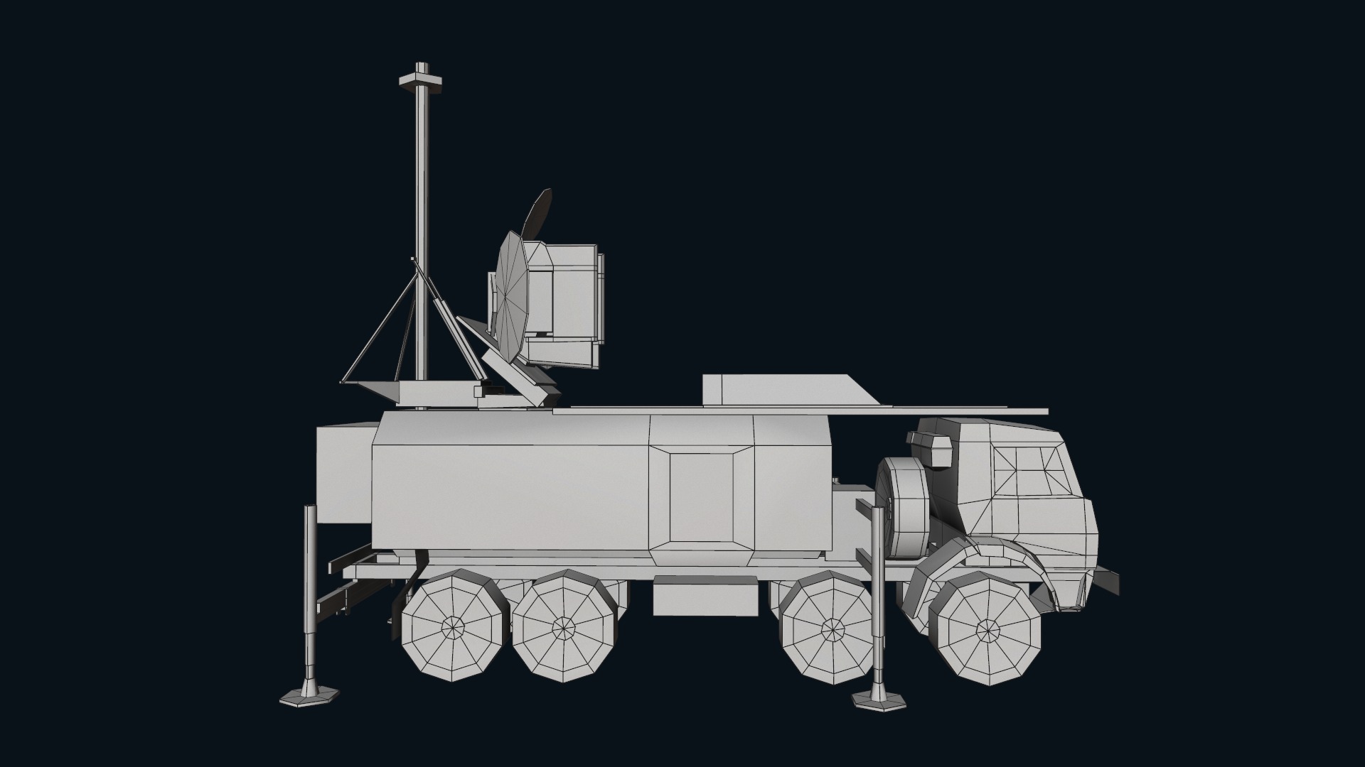 Asset - Army - Krasukha 4 EW System - 01 3D Model Realistic Low-poly 3D model_44
