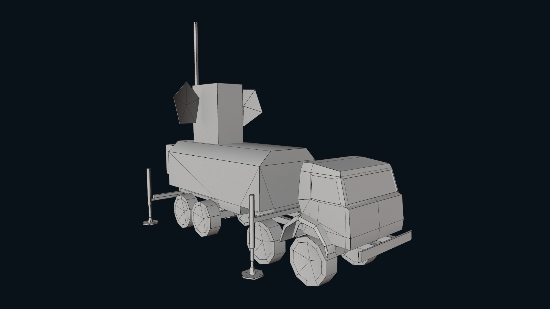 Asset - Army - Krasukha 4 EW System - 01 3D Model Realistic Low-poly 3D model_53