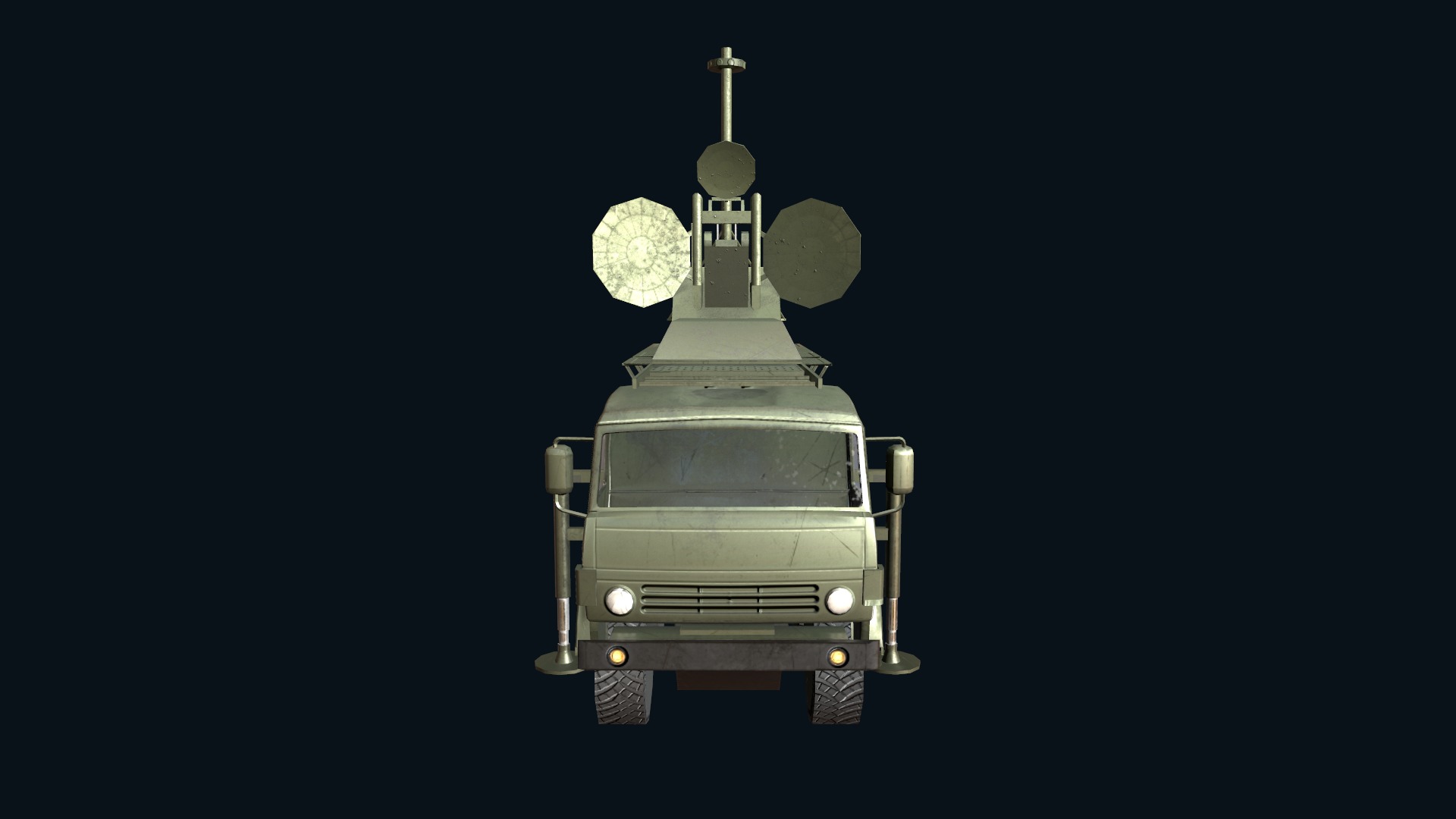 Asset - Army - Krasukha 4 EW System - 01 3D Model Realistic Low-poly 3D model_27