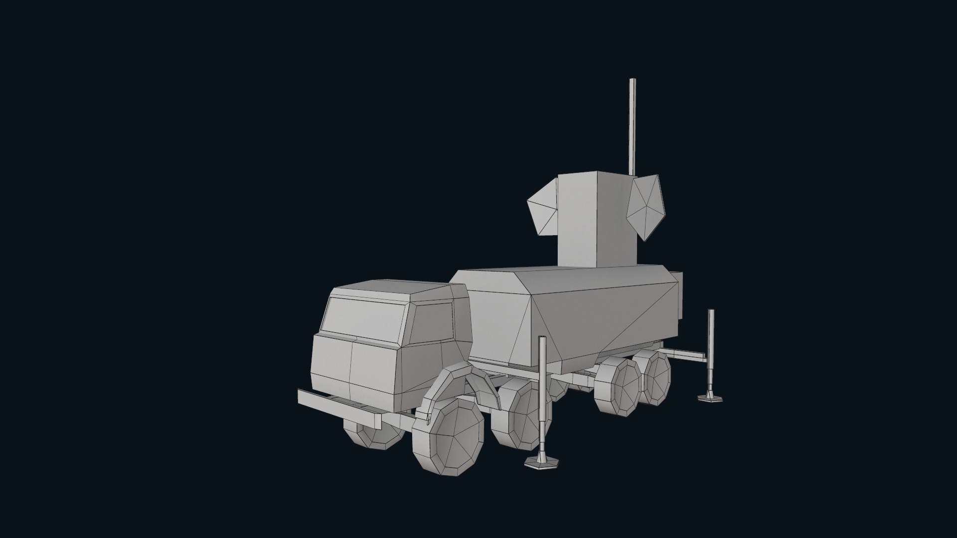 Asset - Army - Krasukha 4 EW System - 01 3D Model Realistic Low-poly 3D model_51