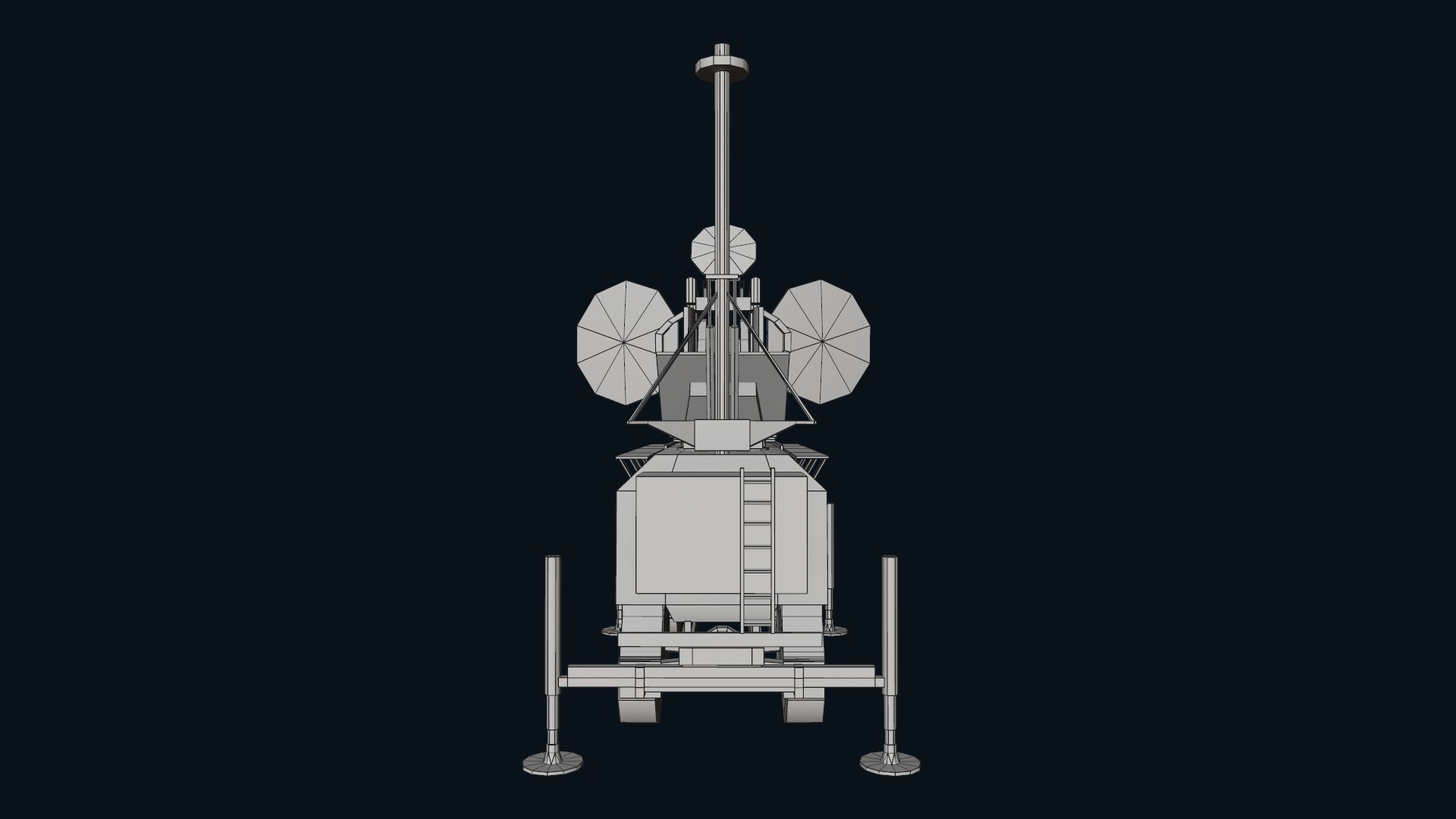 Asset - Army - Krasukha 4 EW System - 01 3D Model Realistic Low-poly 3D model_35