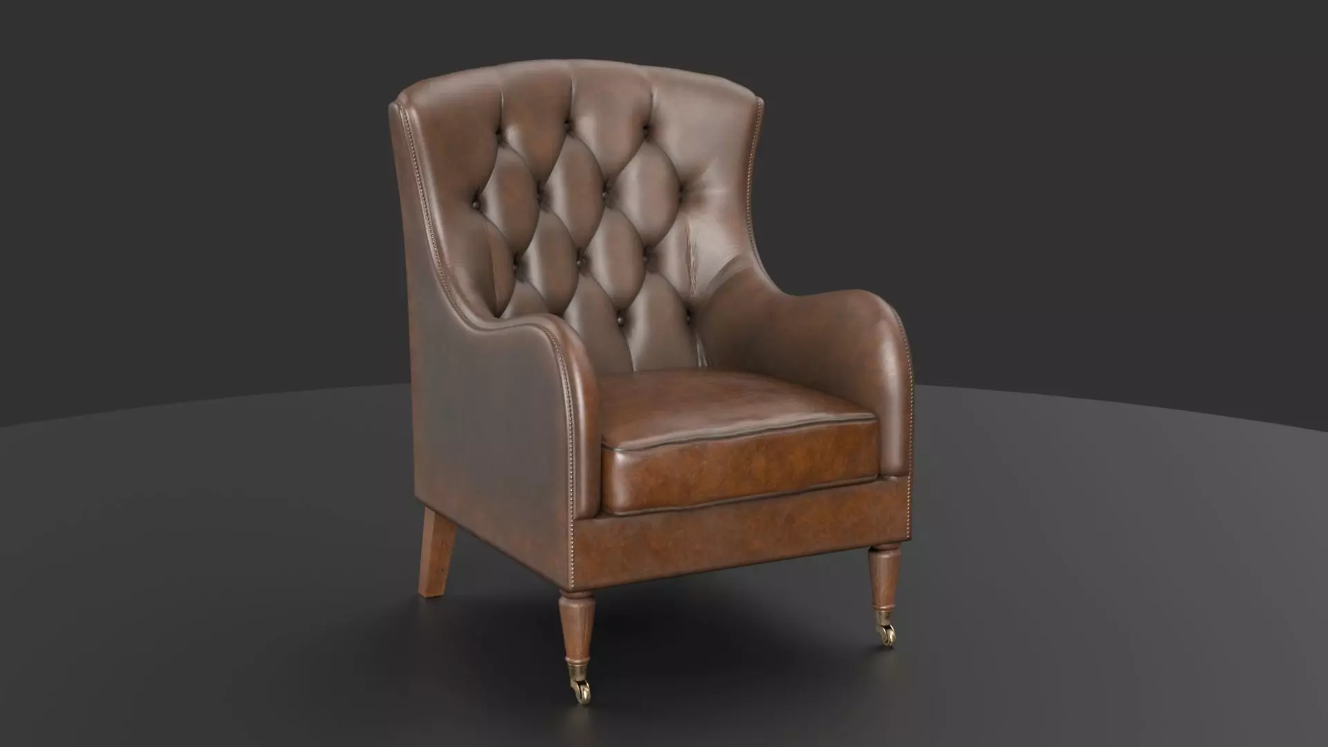 Vintage leather chair 3D model