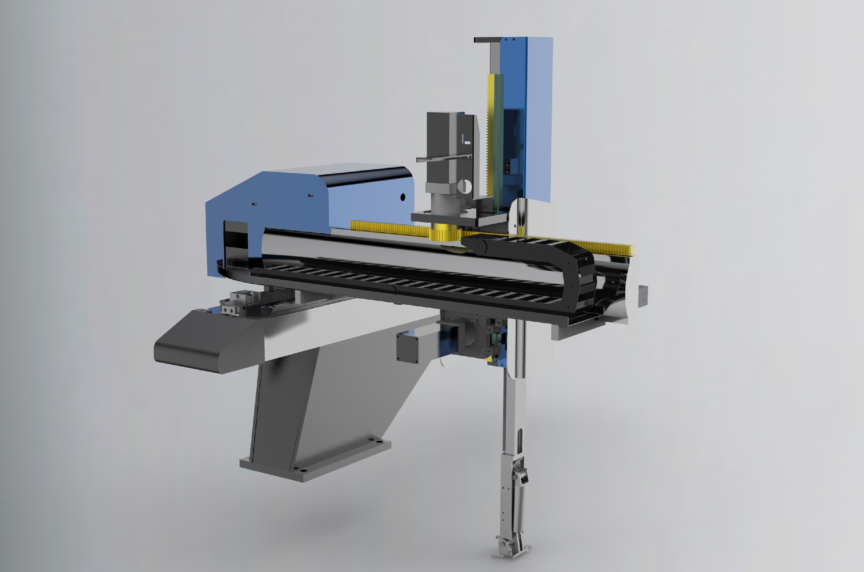Injection molding manipulator 3D model_2