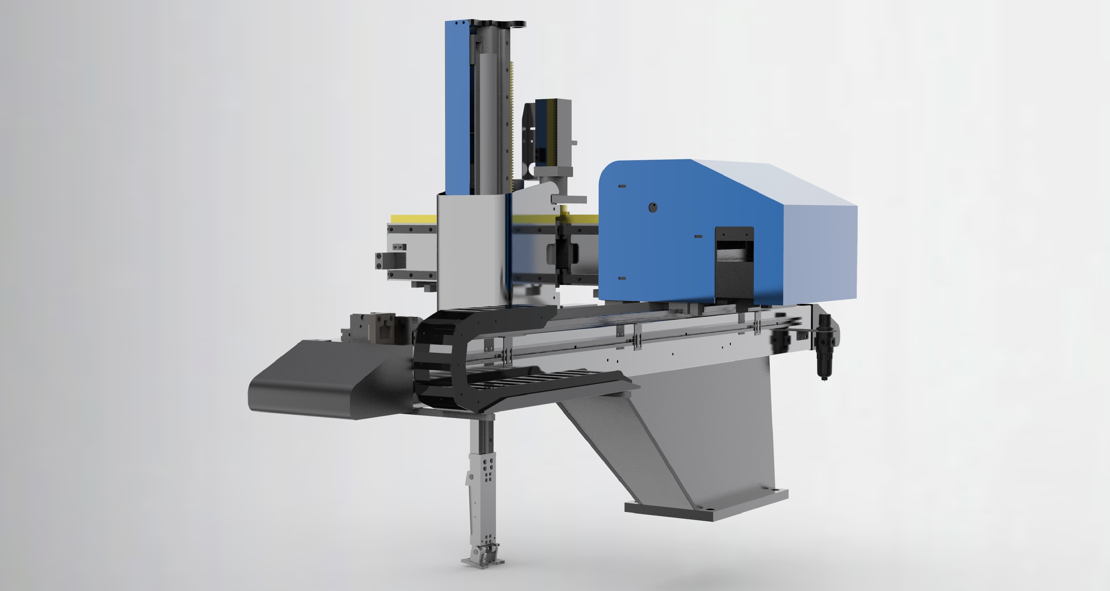 Injection molding manipulator 3D model_3