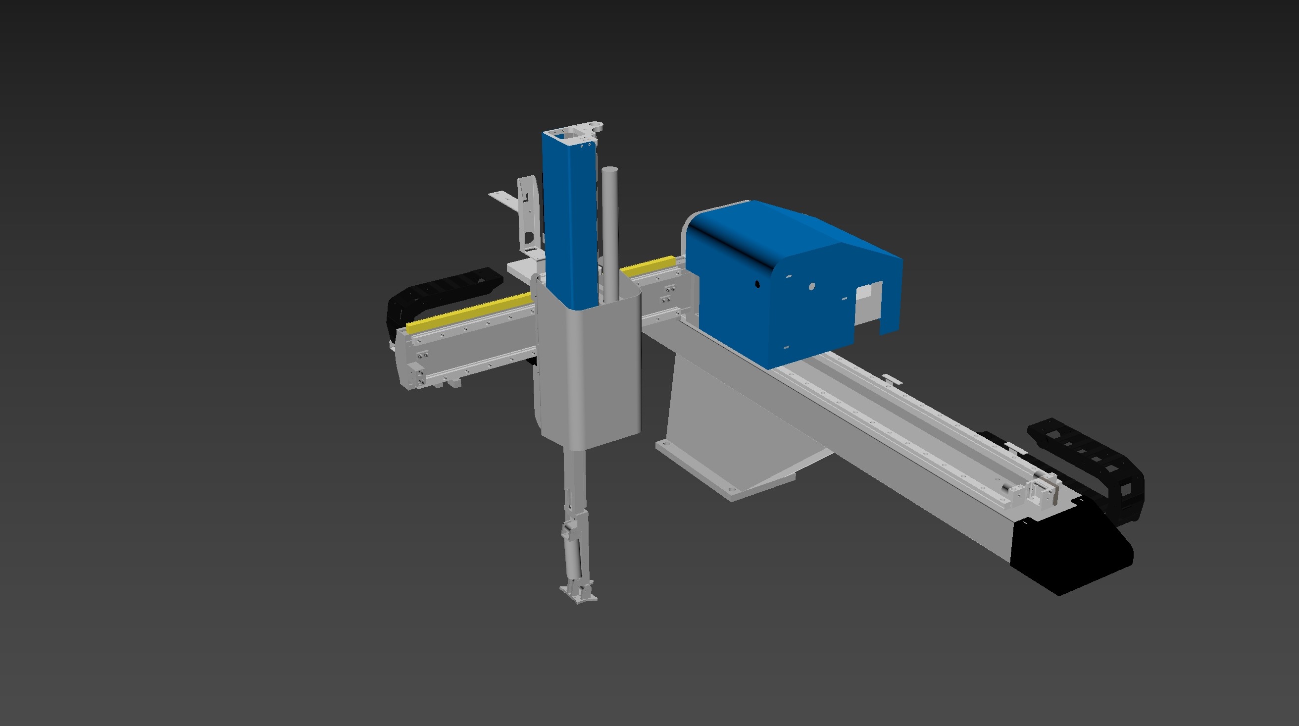 Injection molding manipulator 3D model_16