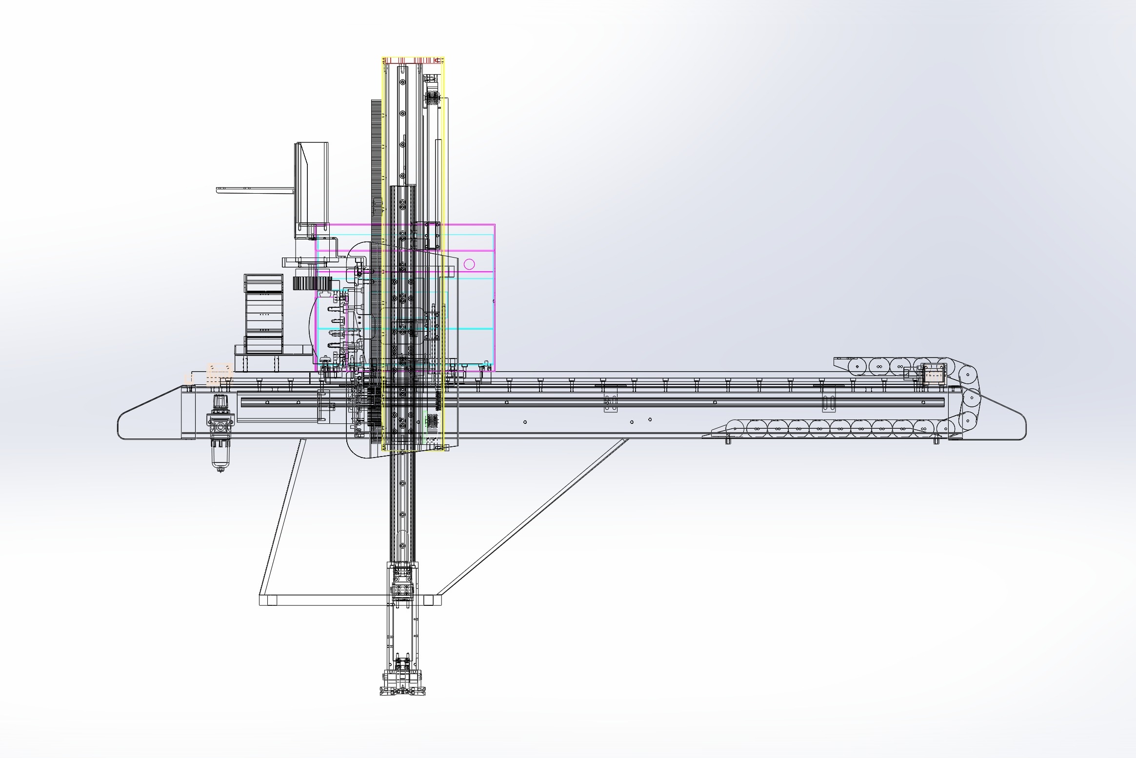 Injection molding manipulator 3D model_11