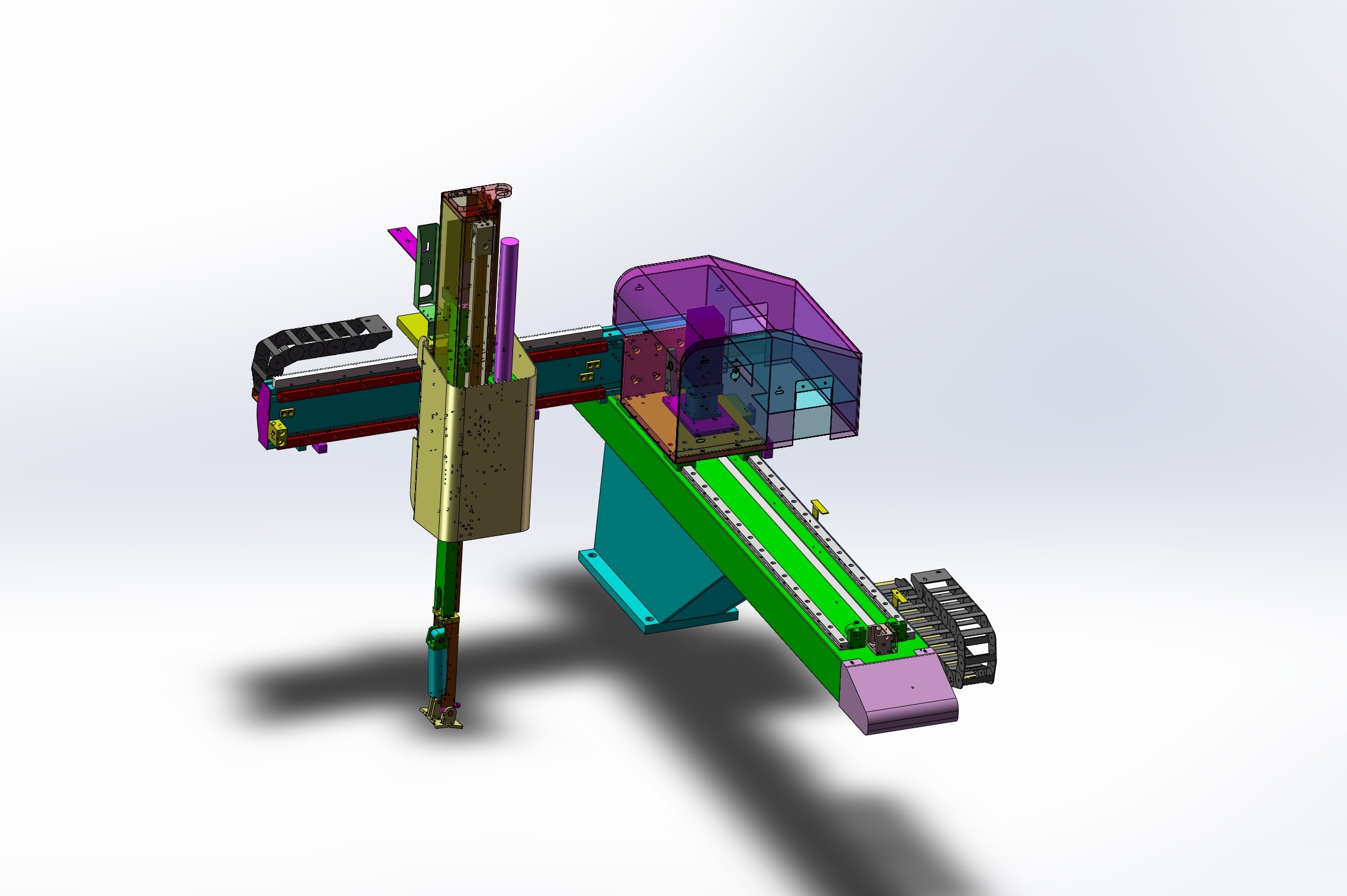 Injection molding manipulator 3D model_12