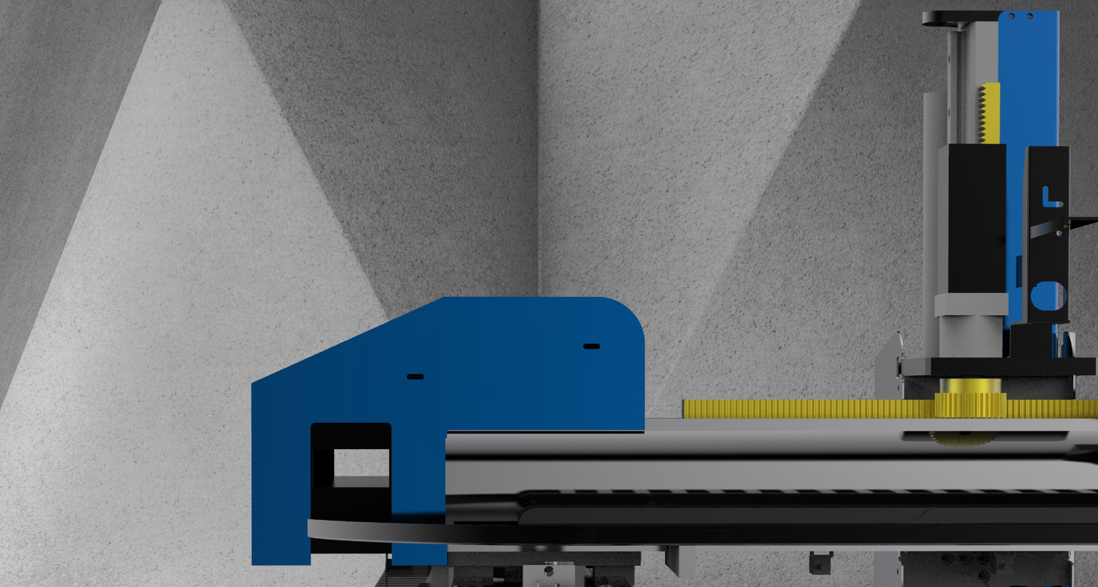 Injection molding manipulator 3D model_4